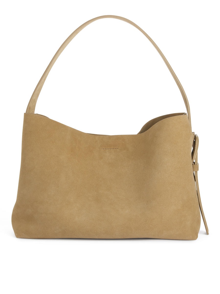 Suede Shoulder Bag - Beige - Women - 1231915001