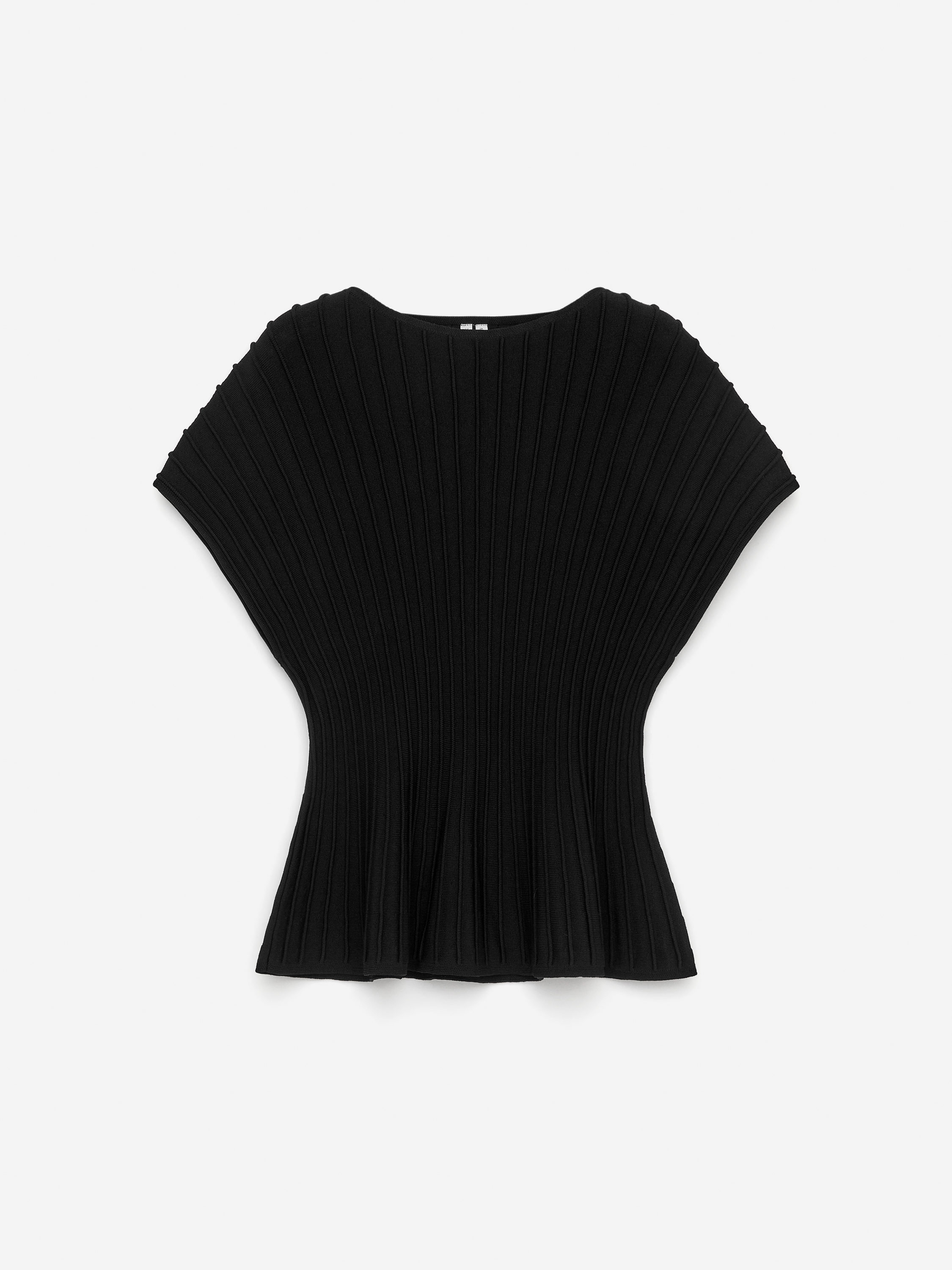 なーさん用 heve Arch Peplum knit charcoal HEVE Arch Peplum knit