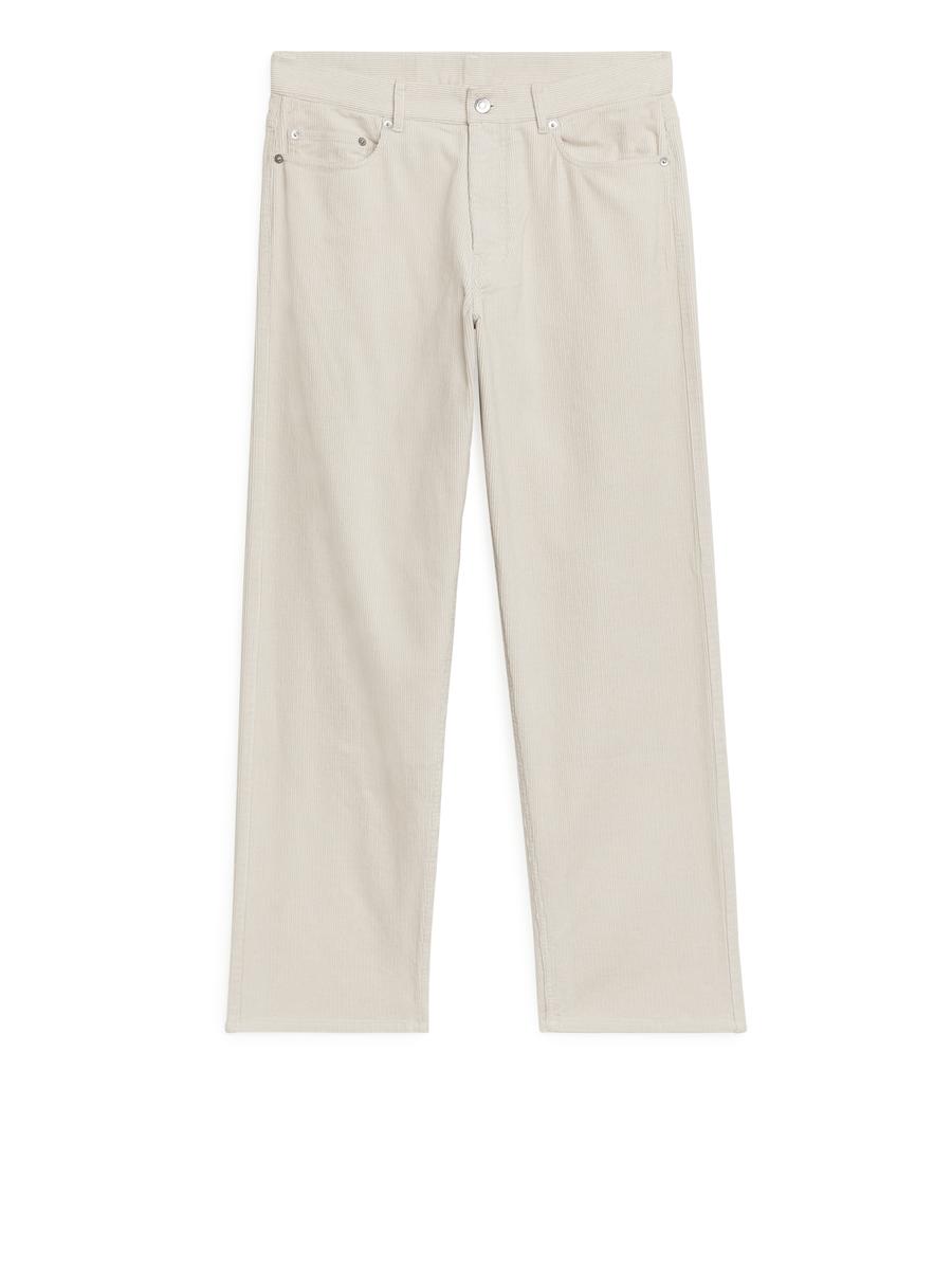 LOOSE Corduroy Trousers-#CDCCC2-9727