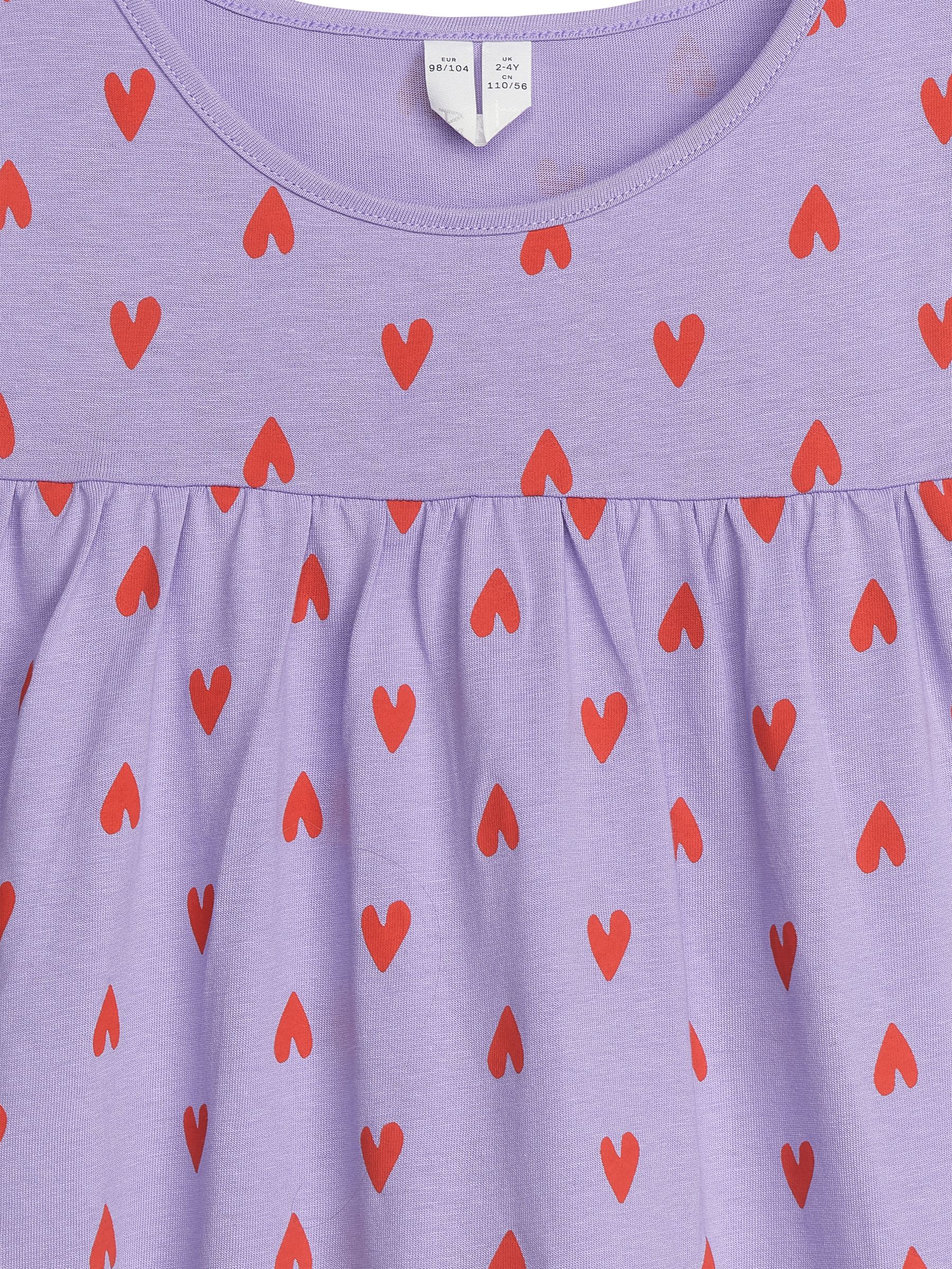 Camisón de manga corta - Lila/rojo brillante - Corte estándar - Children - StillMedia/DescriptiveStillLife - 2