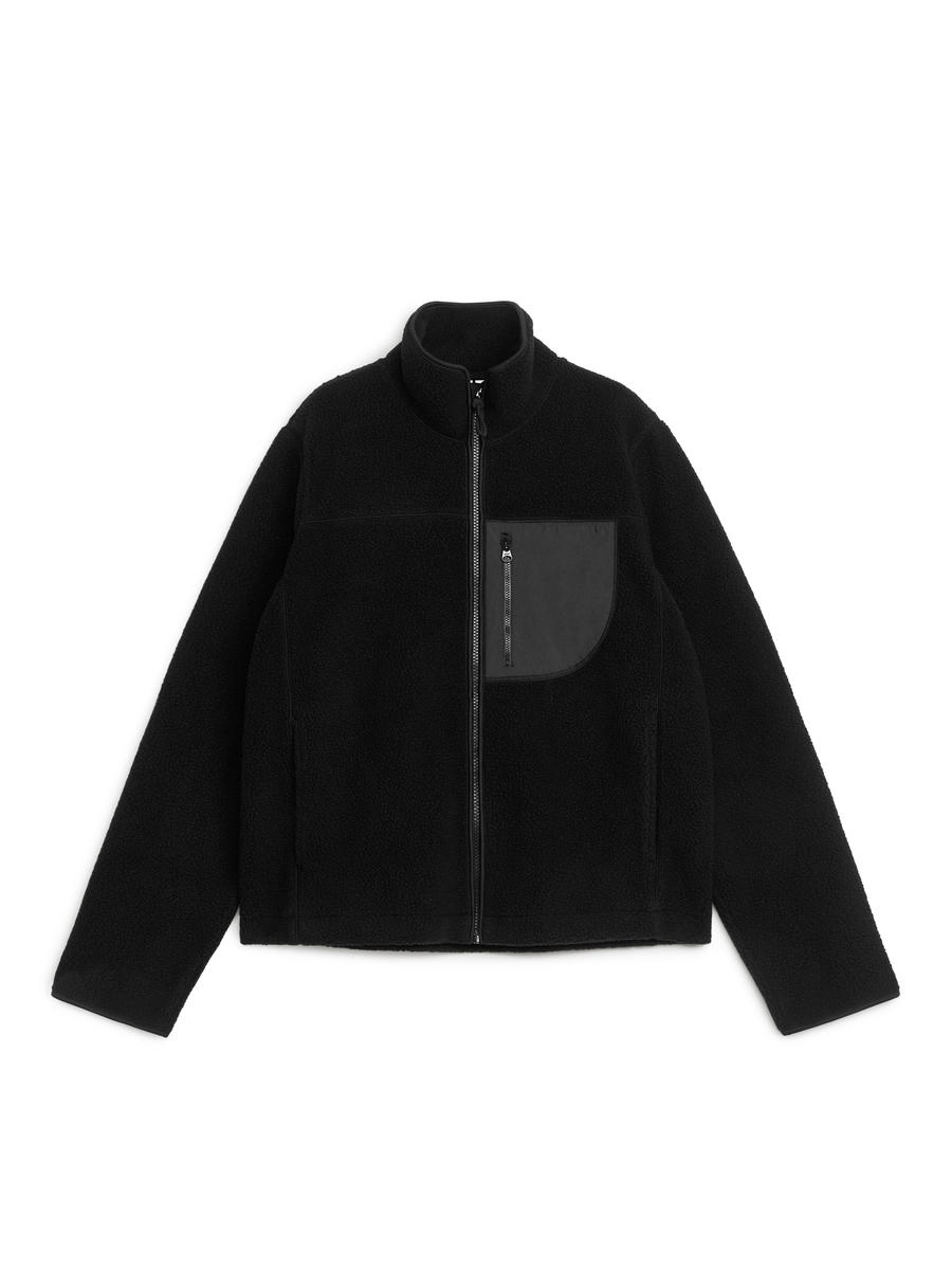 Arket fleece zip jacket sale