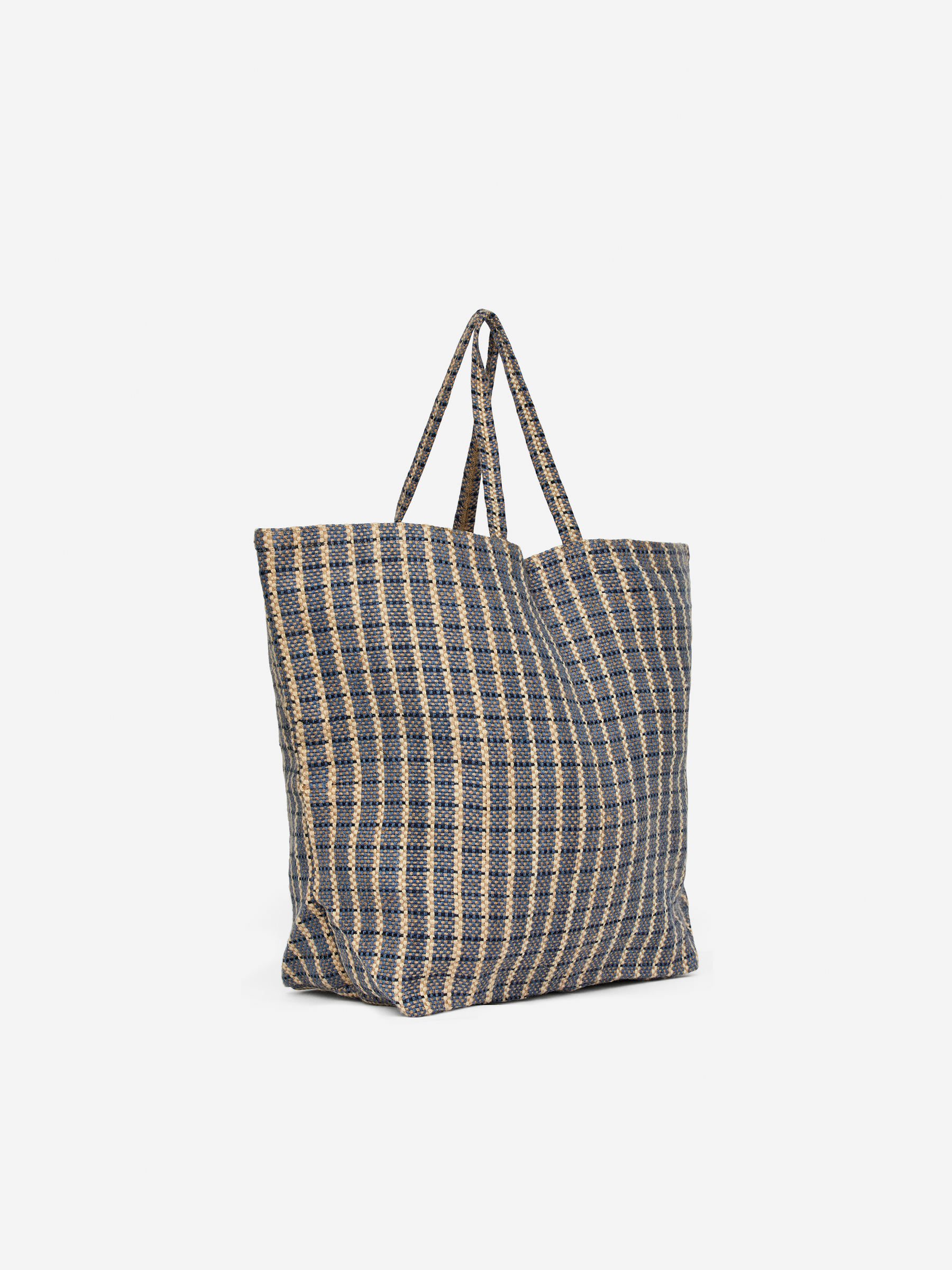 Jute Bag - Blue/Checkered - Homeware - StillMedia/DescriptiveStillLife - 1