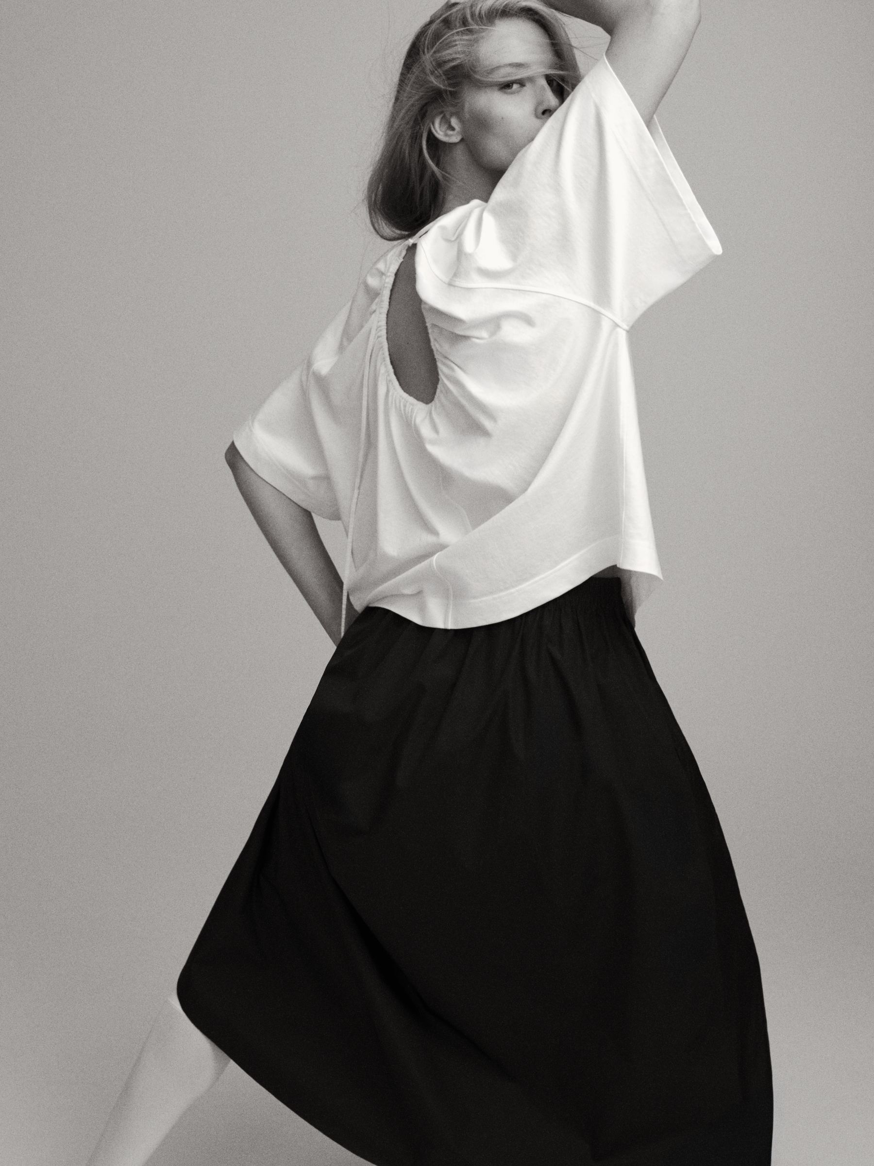 A-Line Cotton Skirt - Black - Regular fit - Children - StillMedia/Environmental - 1