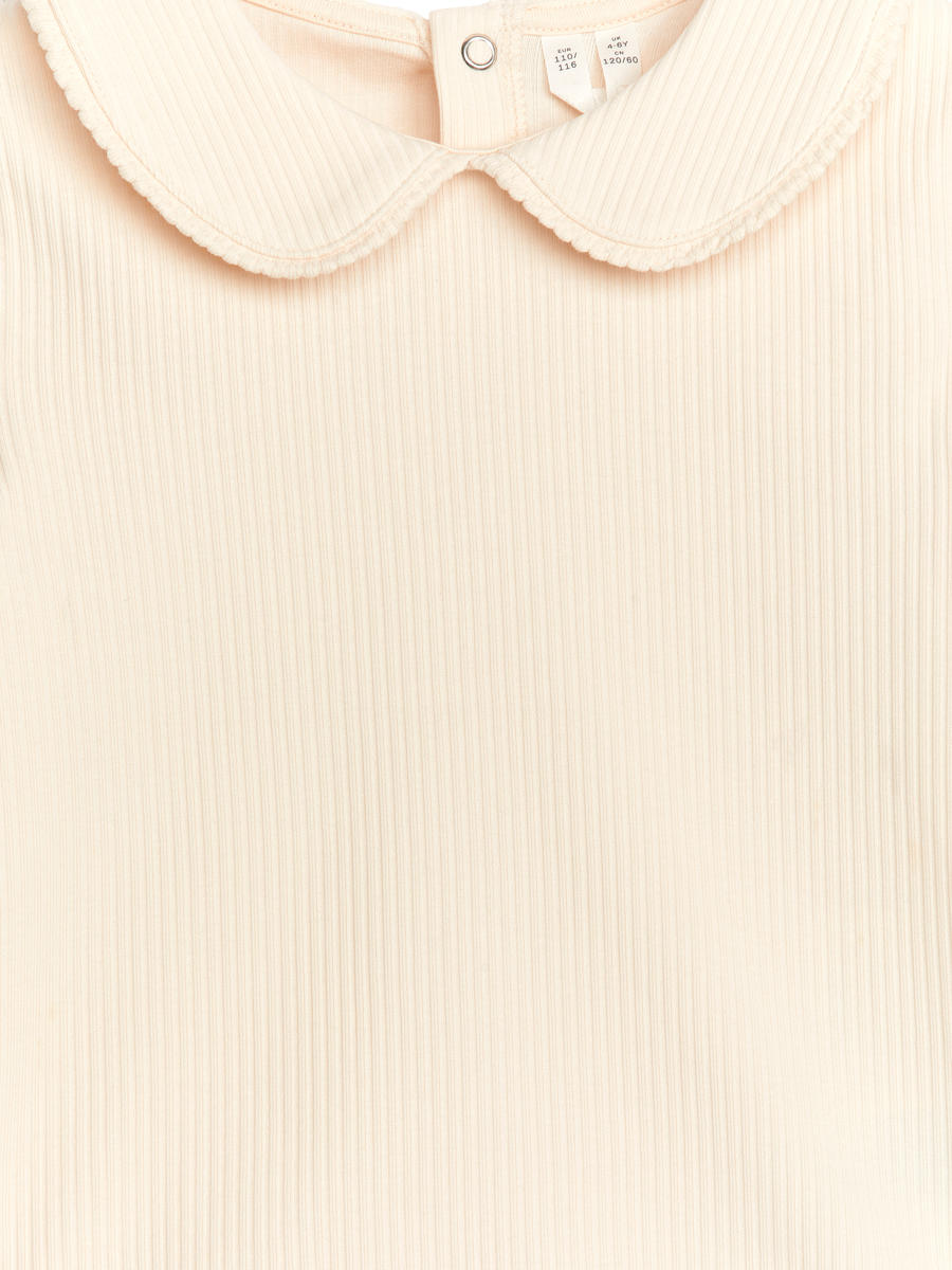 Frill Collar Top - Beige - Regular fit - Children - 1223506001