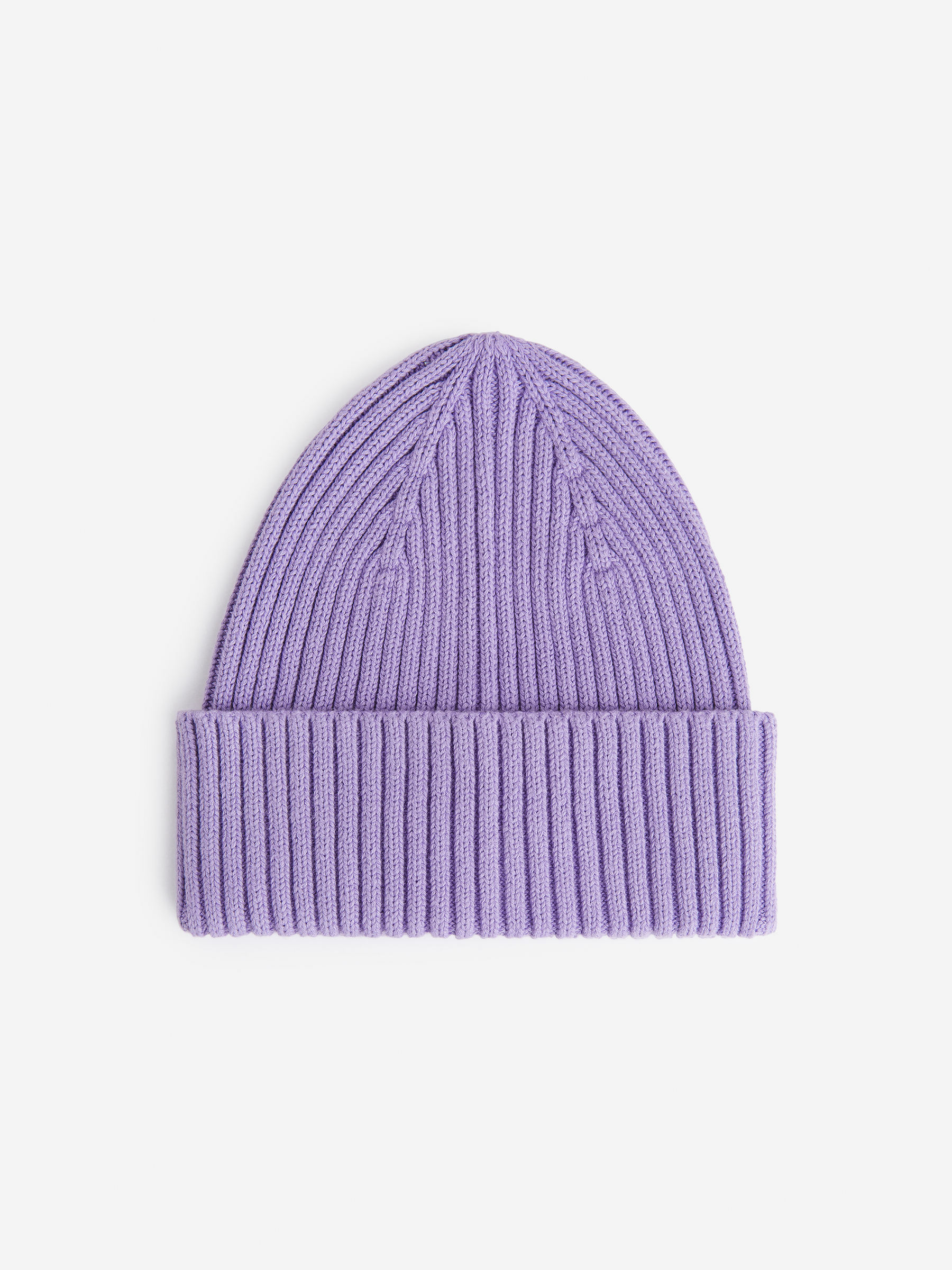 Rib-Knitted Beanie-#9687B7-9173