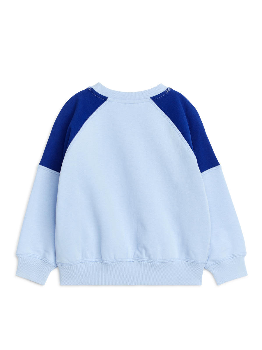 Cotton Sweatshirt-#A3BBE0-5858