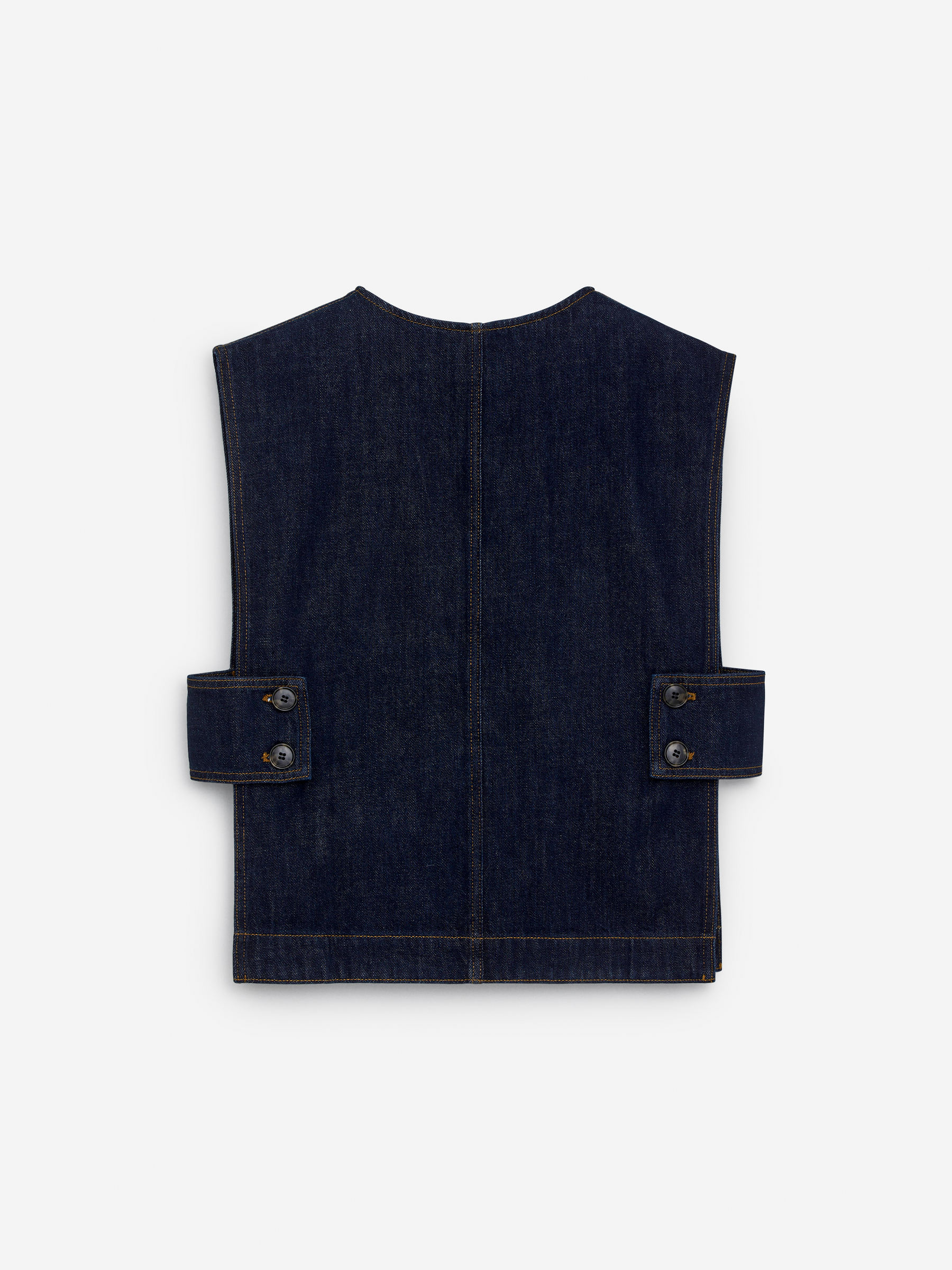 Gilet en denim - Bleu foncé - Regular fit - Femme - StillMedia/DescriptiveStillLife - 1