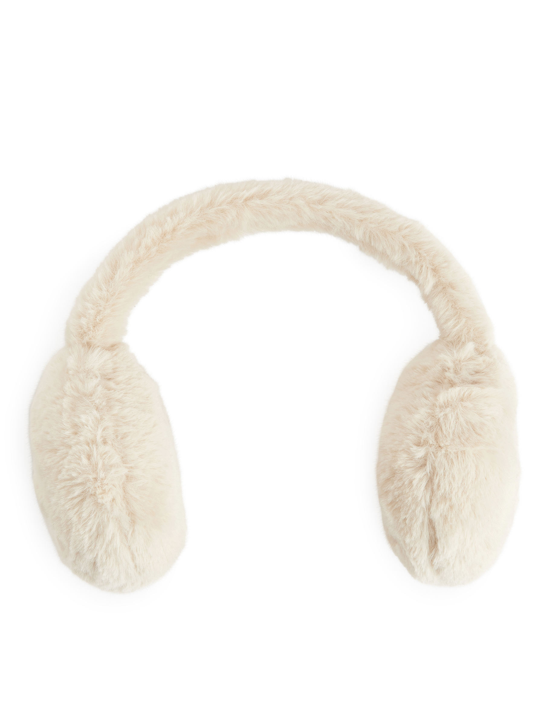 Faux Fur Earmuffs-#C5B9AB-4034