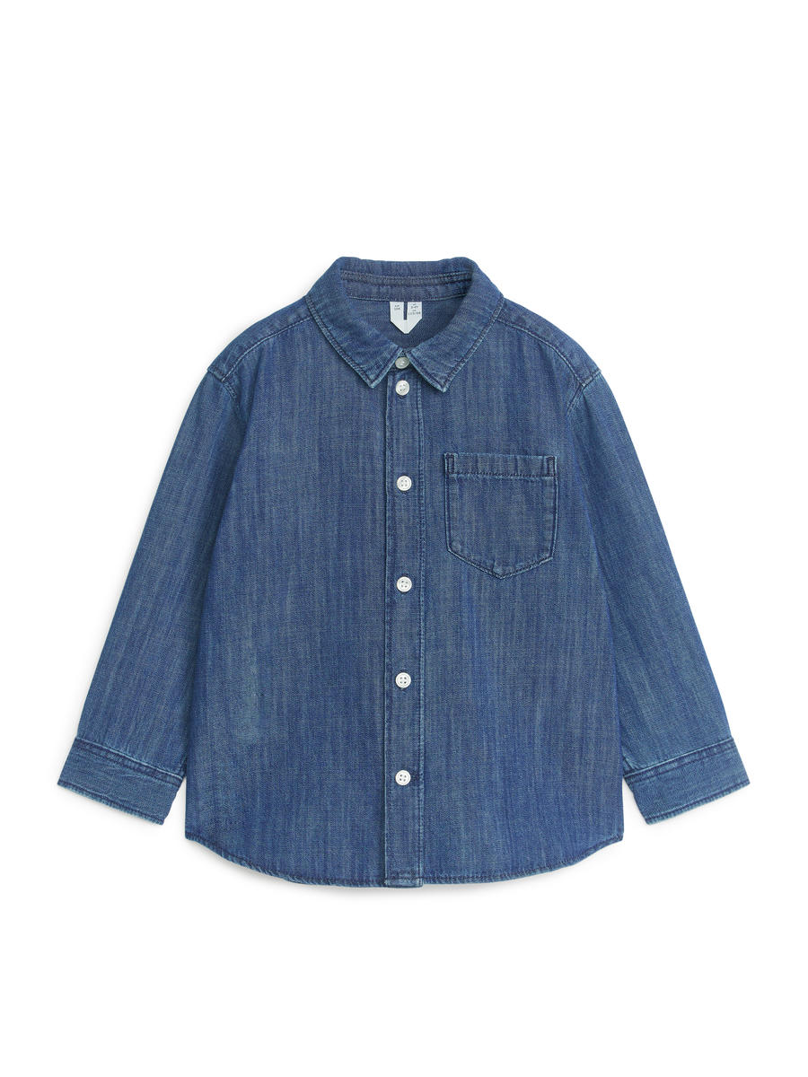 Denim Shirt-#496496-2953