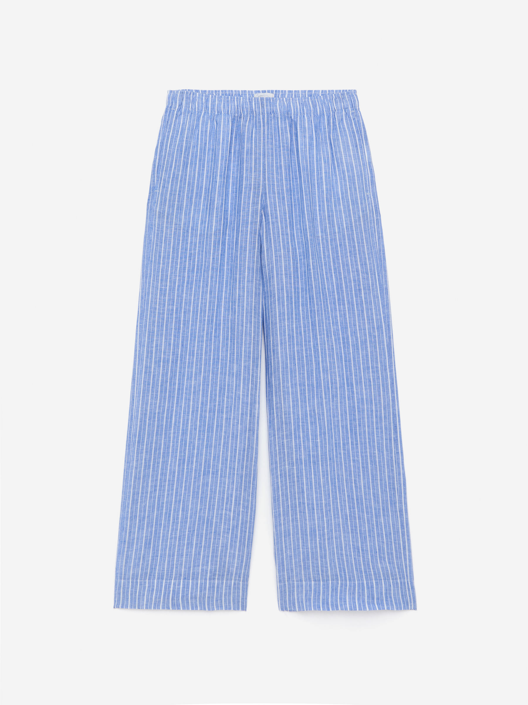 Linen Trousers-#657CBE-15864