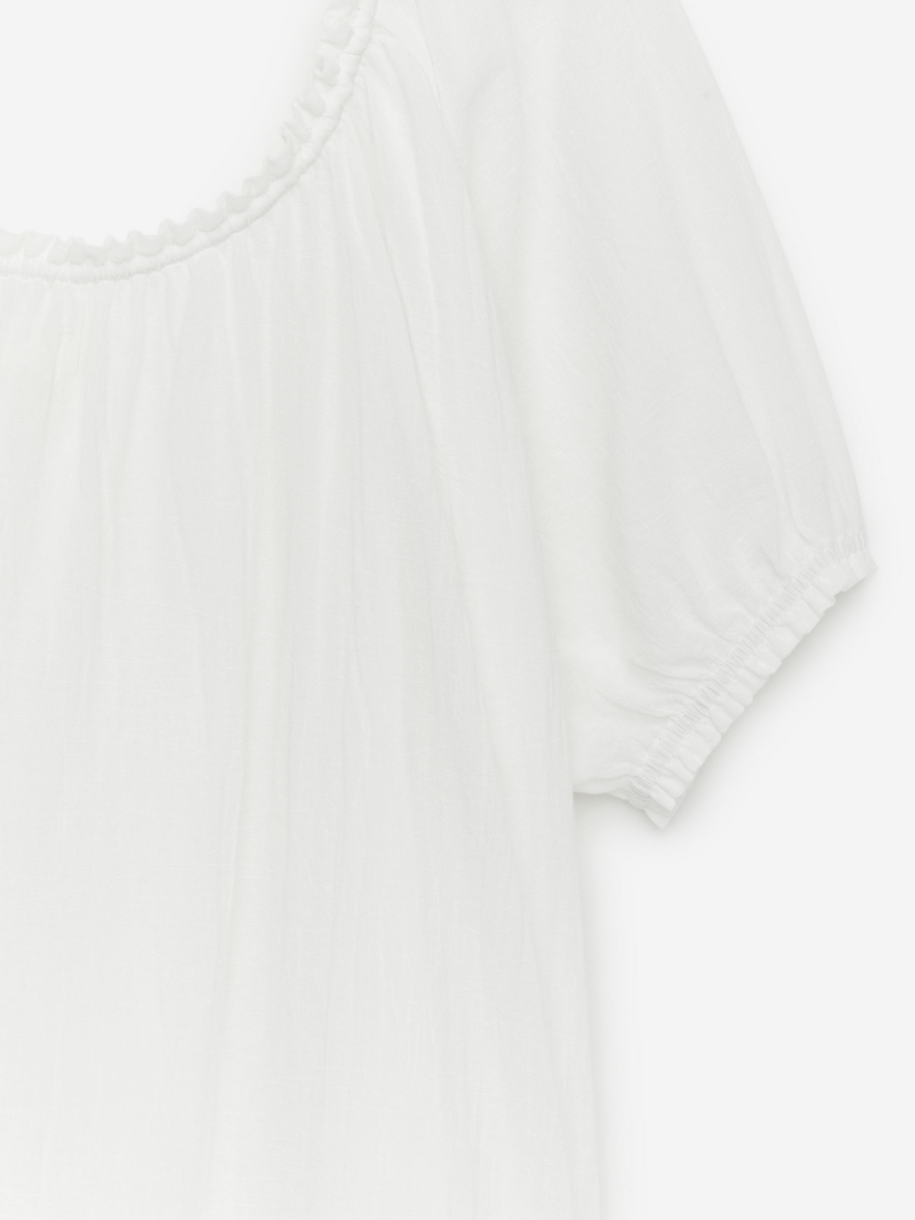 Vestido de playa de gasa de algodón - Blanco roto - Corte holgado - Women - StillMedia/DescriptiveDetail - 1