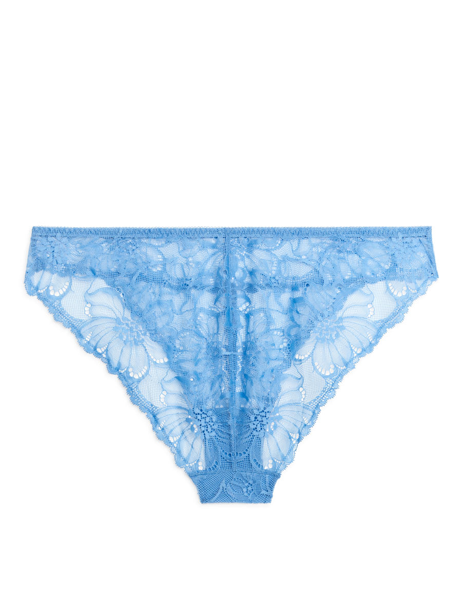 Lace Briefs - Blue - Regular fit - Women - 0991918010