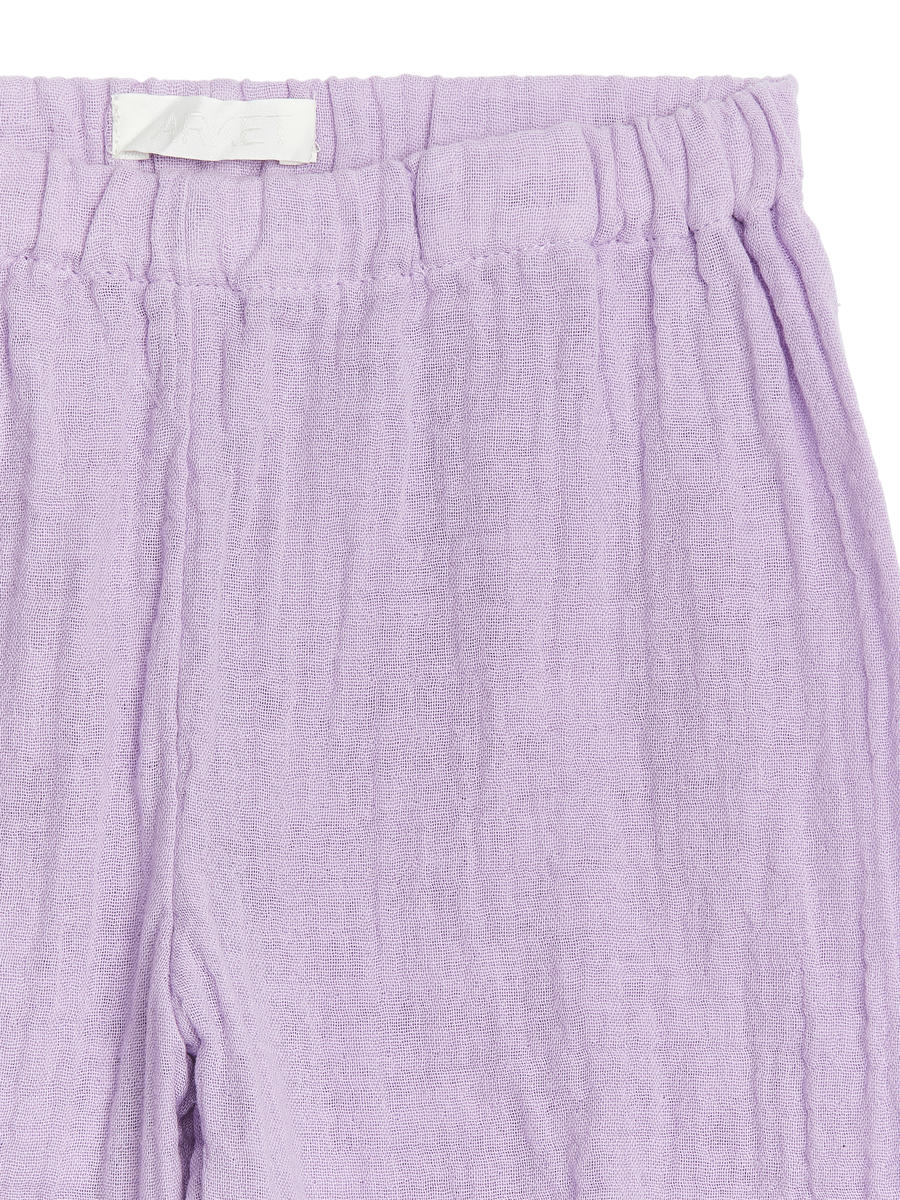 Pantalon en mousseline de coton - Mauve - Loose fit - Enfant - 1170835004