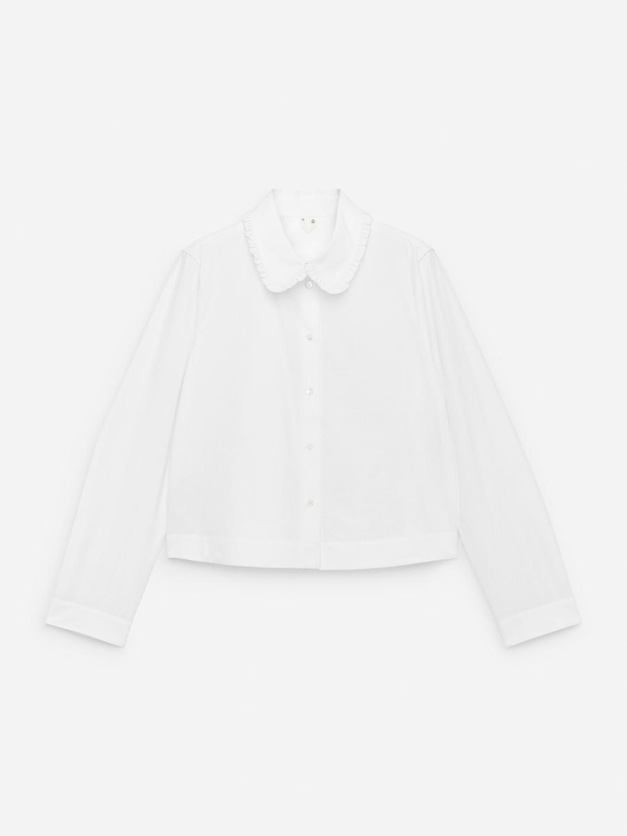 ARKET Women's  Frill Blouse White,  size 38