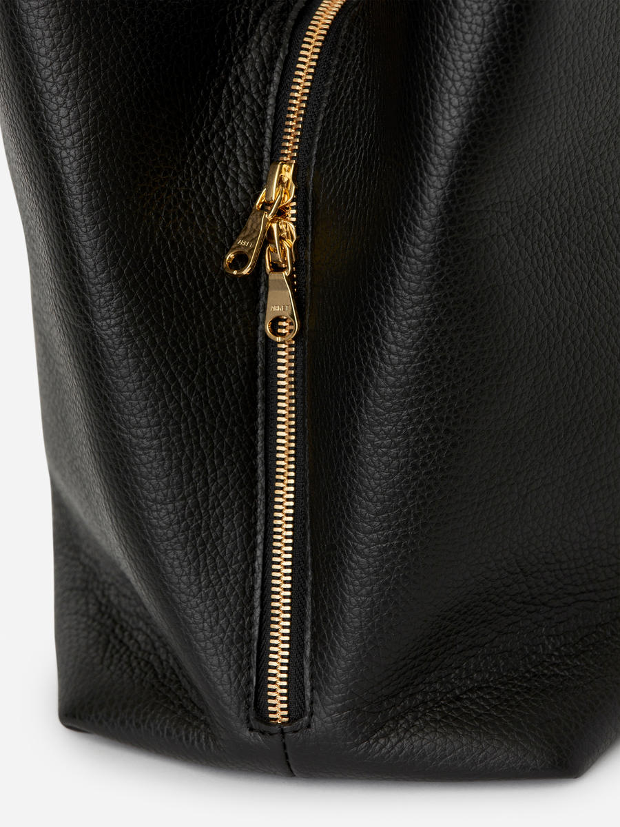 Top-Handle Leather Bag-#272628-13862