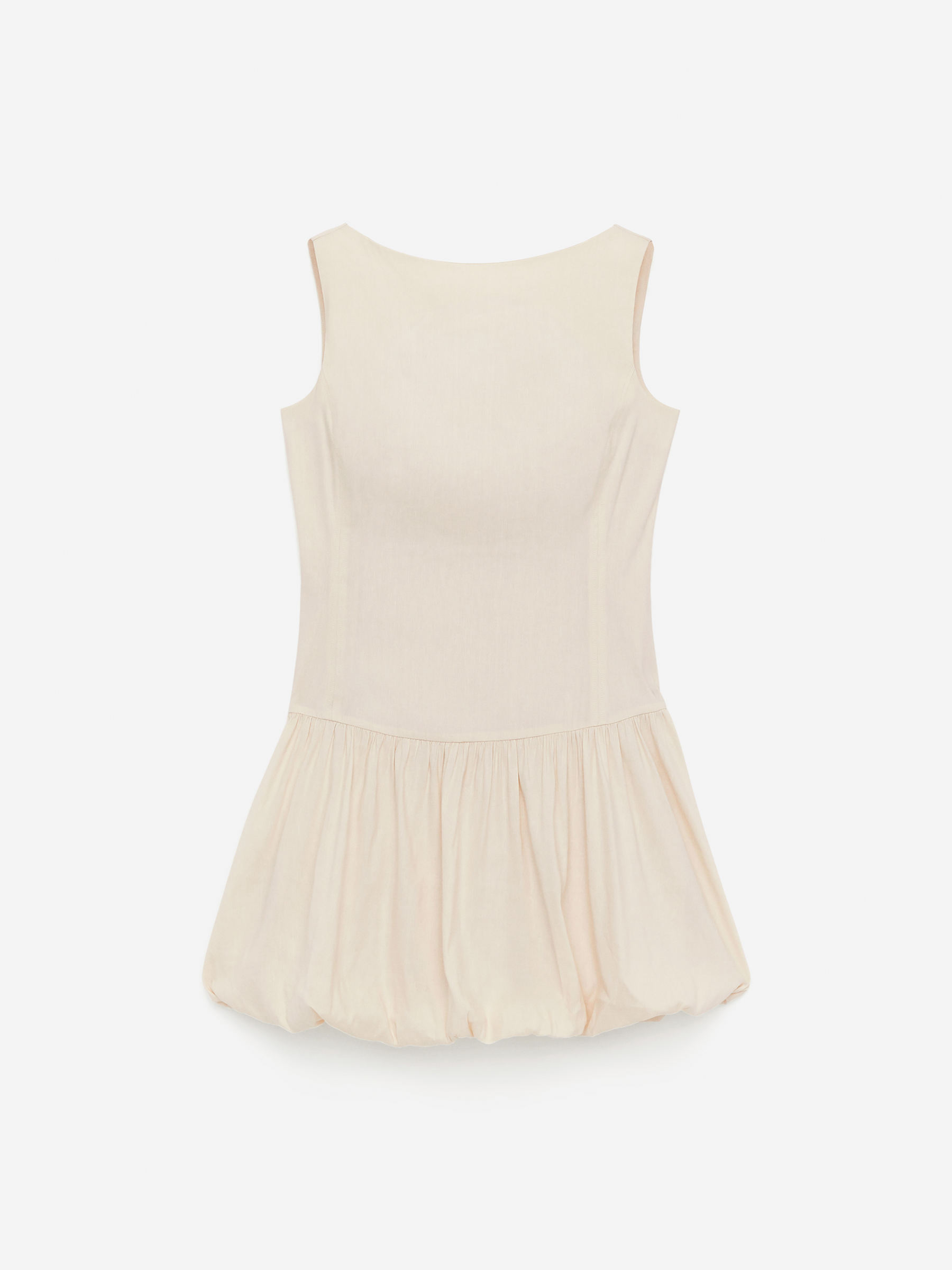 Kleid mit Bubble-Saum-#DCD6C7-15629