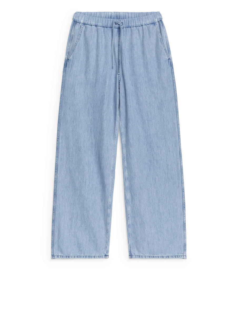 Denimhose mit Kordelzug-#96ADD4-13690