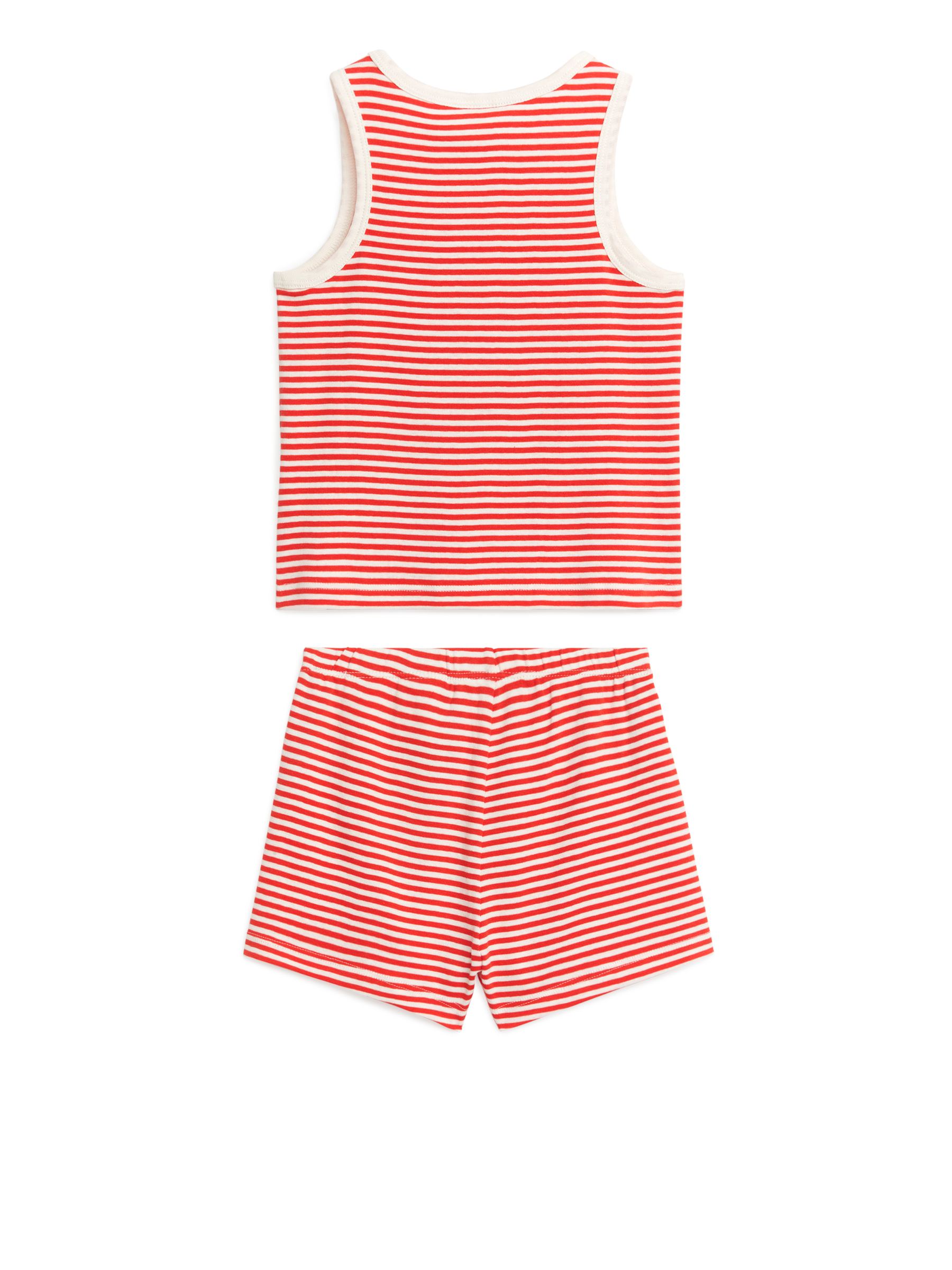 Pigiama con canotta e shorts - Rosso/Bianco - Relaxed fit - Children - StillMedia/DescriptiveStillLife - 1