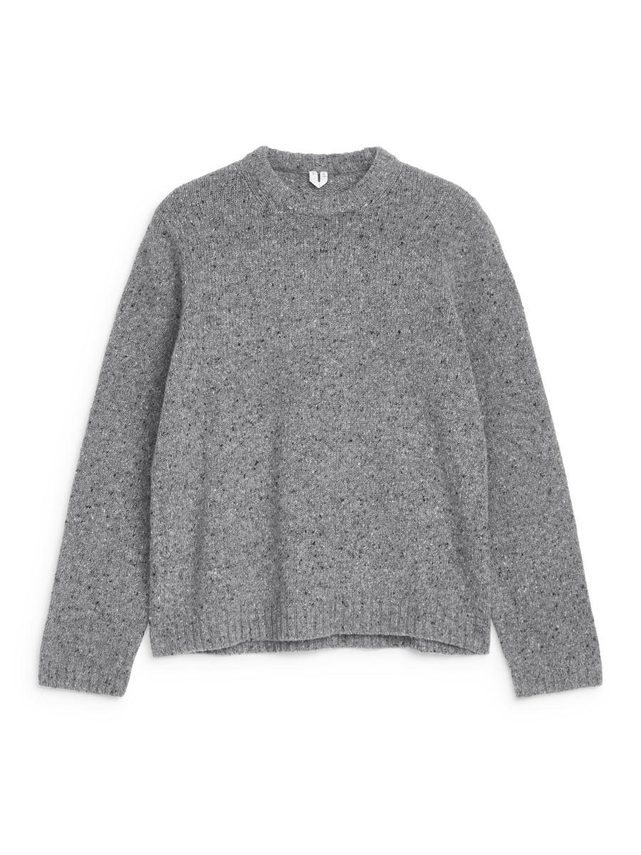 Pullover aus einer Mischung aus Wolle und Alpaka-#969696-13519