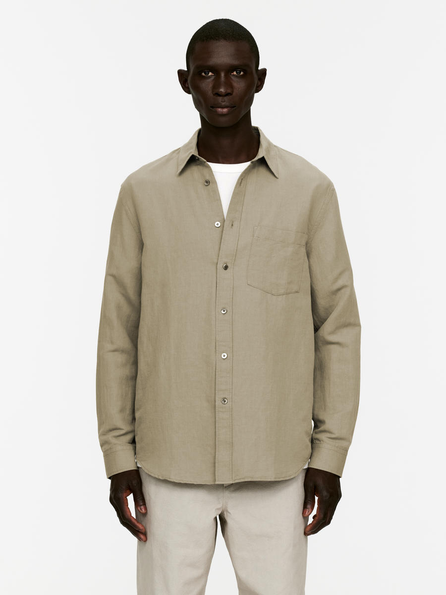 Relaxed Linen Cotton Shirt Mole Men ARKET NL