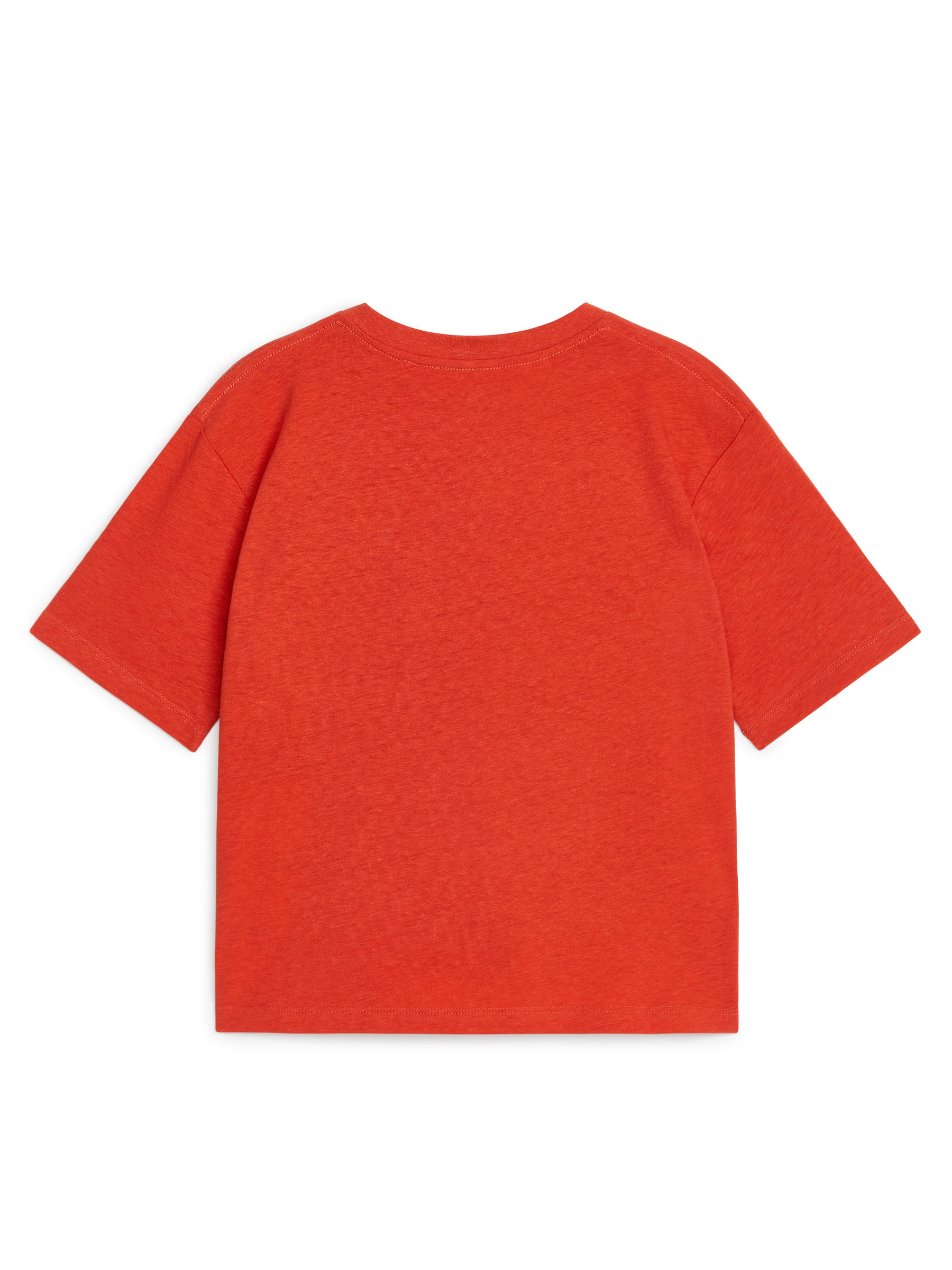 Camiseta loose fit en mezcla de lino - Rojo - Corte holgado - Children - StillMedia/DescriptiveStillLife - 3