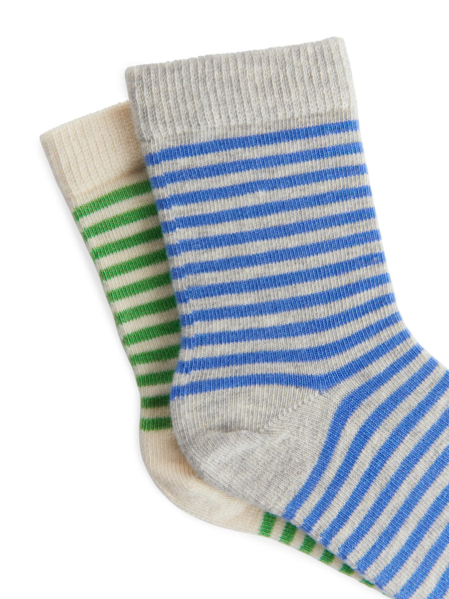 Jacquard Socks, 2 Pairs-#75A95F-8950