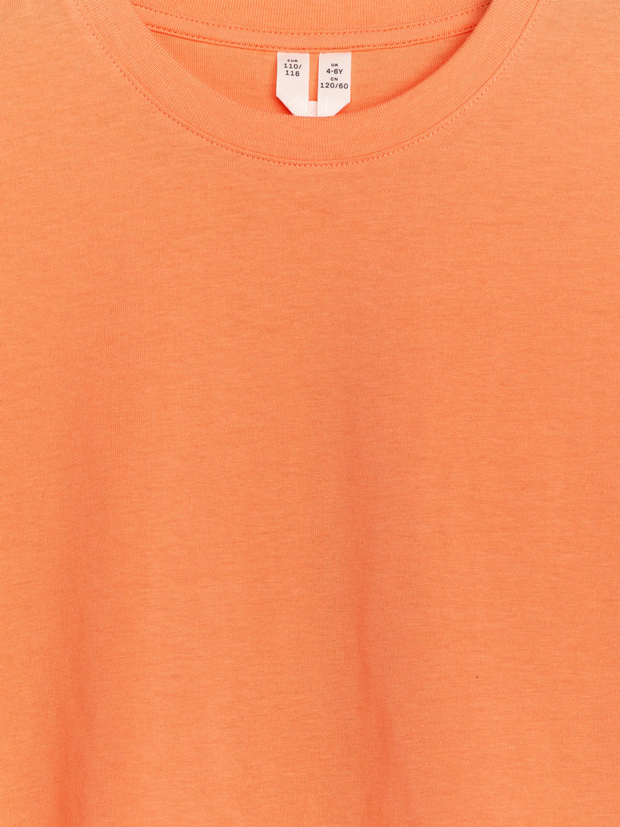 T-Shirt mit Rundhalsausschnitt - Sattes Orange - Regular Fit - Children - 1133248018