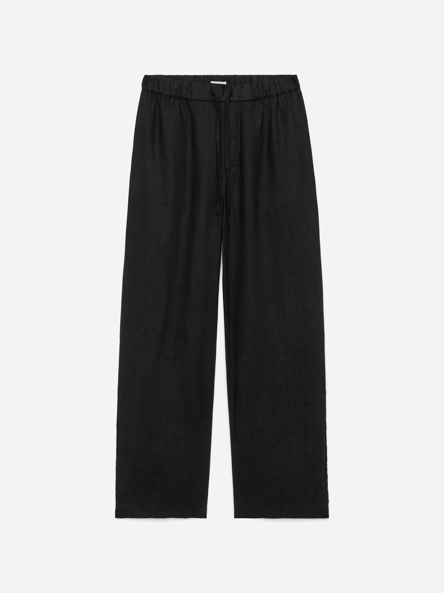 ARKET Men's  Relaxed Linen Trousers Black,  size XS