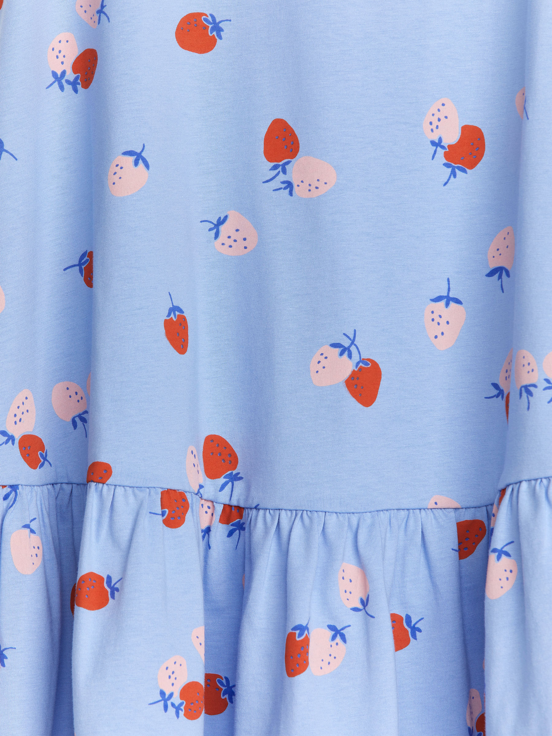 Vestido de punto con volantes - Azul claro/fresa - Corte estándar - Children - StillMedia/DescriptiveDetail - 3