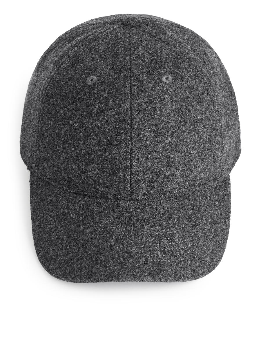 Wool Felt Cap-#494A4F-3982