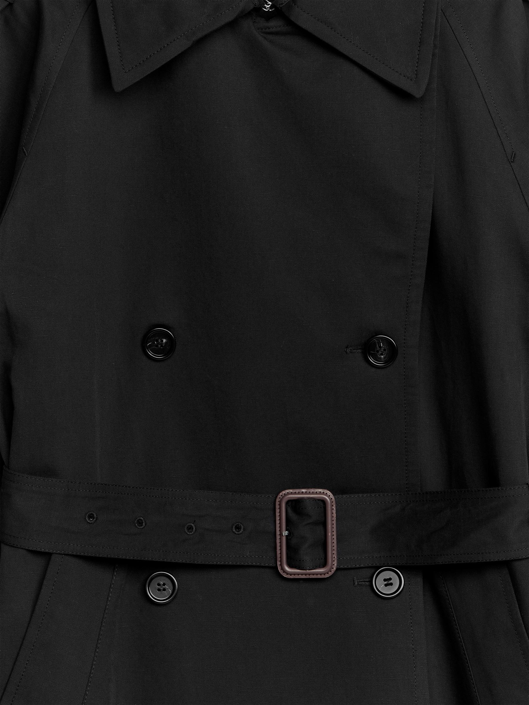 Linen Cotton Trenchcoat - Black - Regular fit - Women - StillMedia/DescriptiveDetail - 1