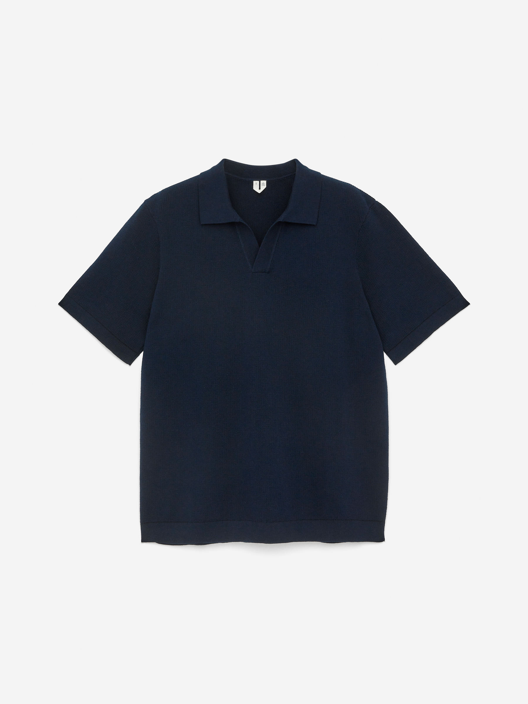 Textured Polo Shirt-#272930-15237