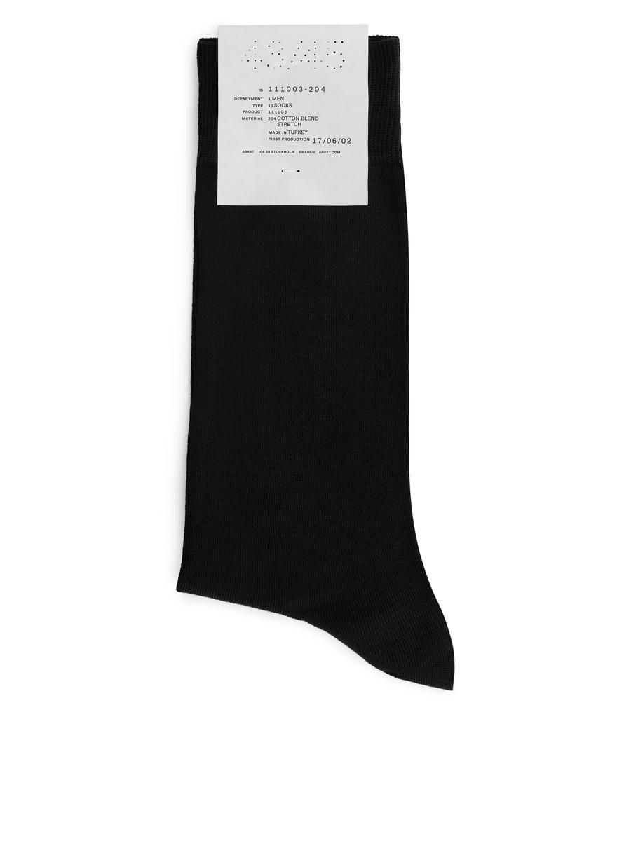 Merzerisierte Baumwollsocken-#4C5164-9989