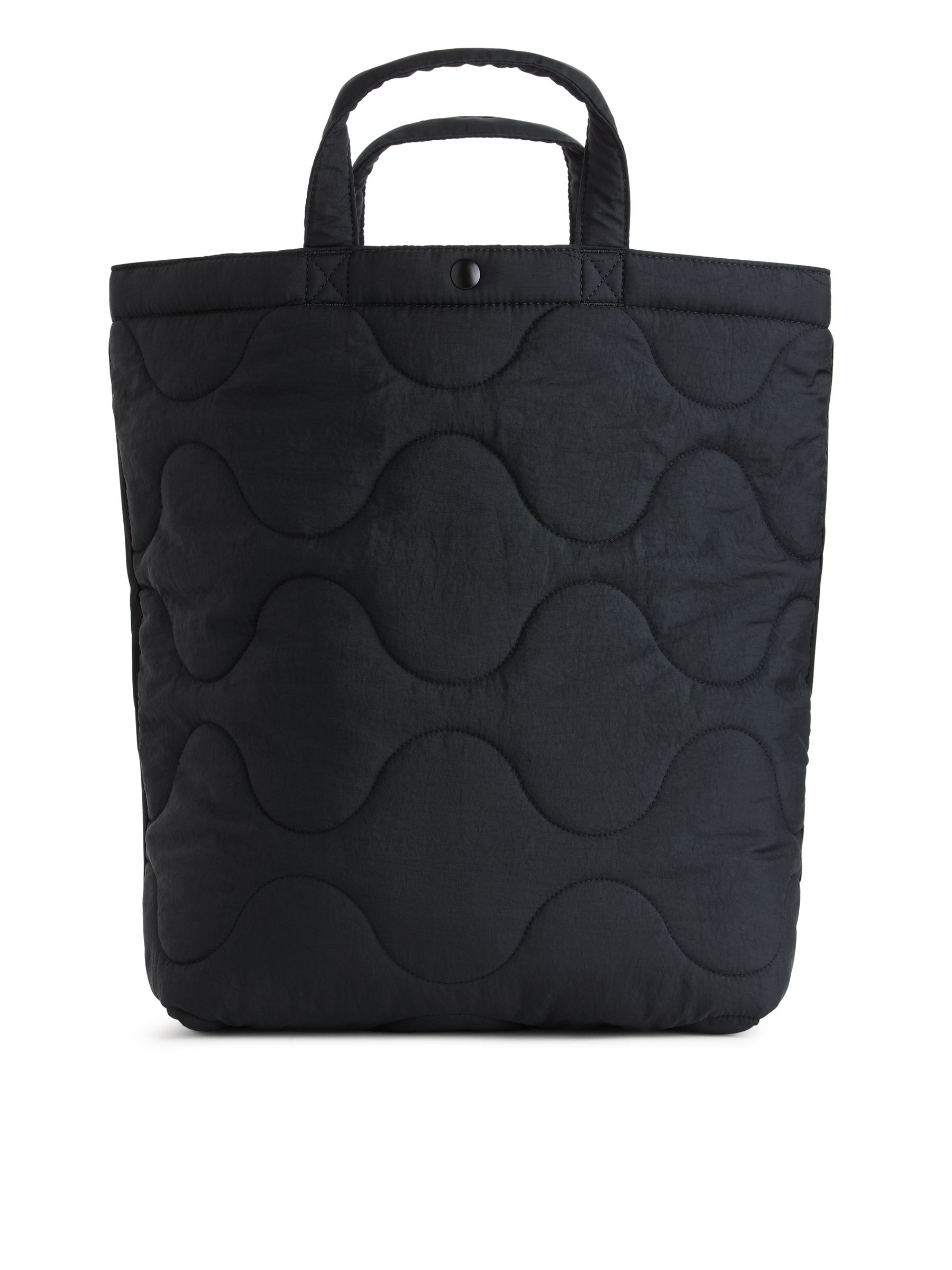 Quilted Tote Bag-#363638-853