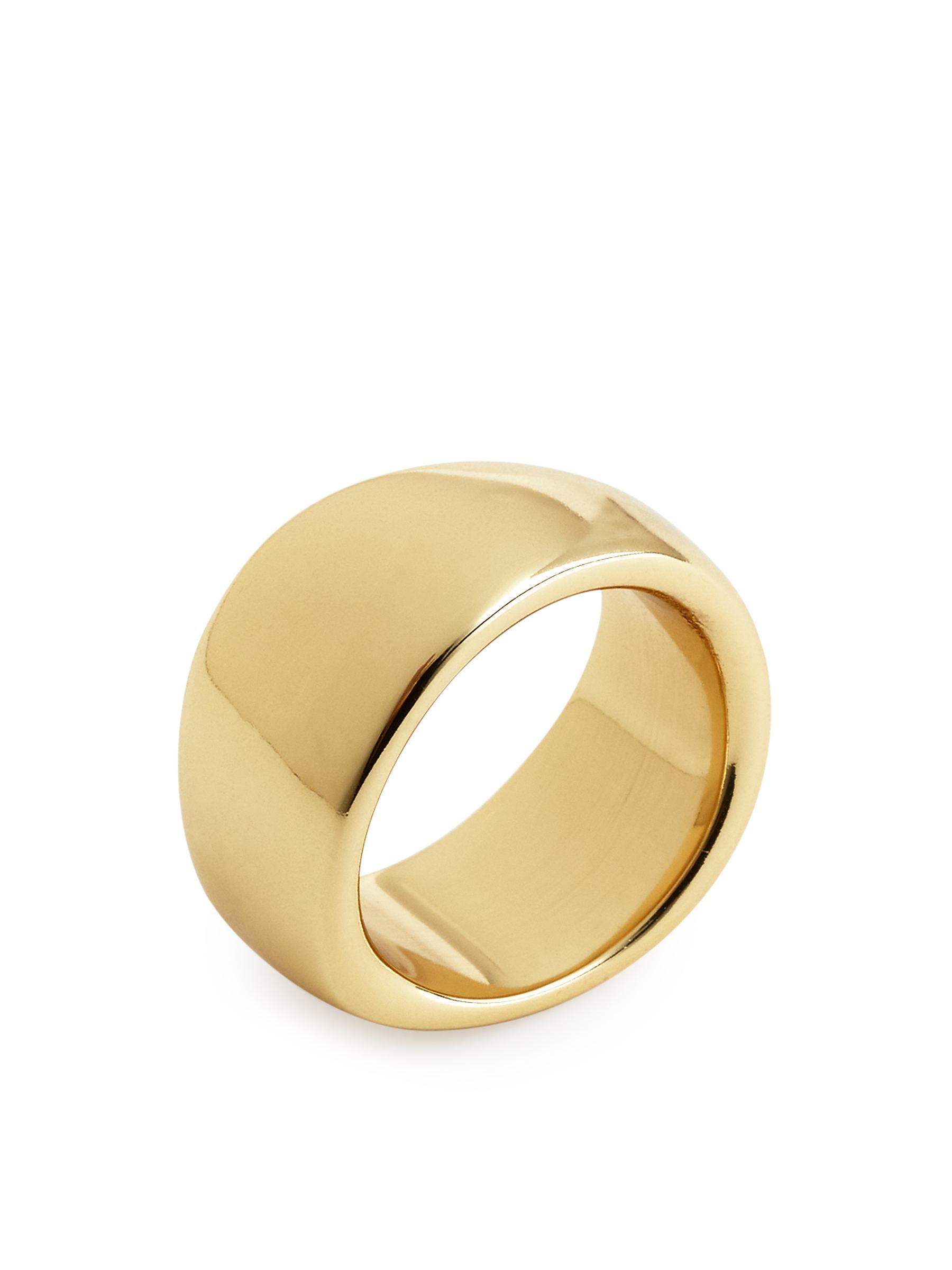 Anillo grueso chapado en plata - Dorado - Women - StillMedia/DescriptiveDetail - 1