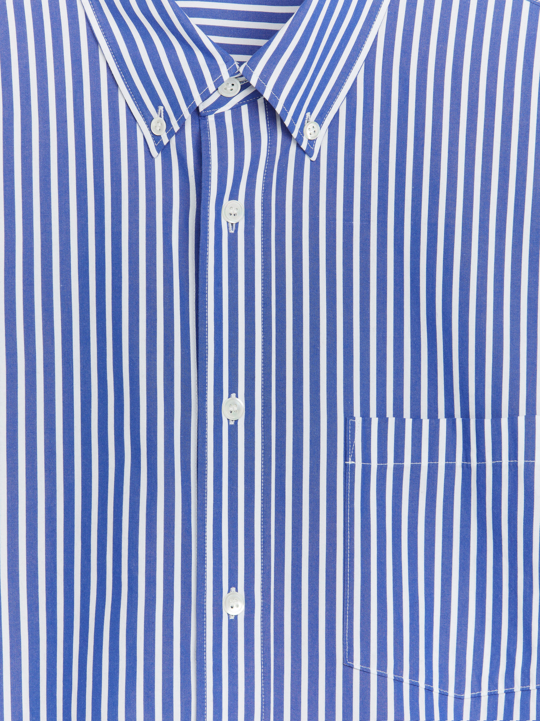 Camicia in popeline dalla vestibilità rilassata - Blu brillante/Bianco - Relaxed fit - Men - StillMedia/DescriptiveDetail - 1