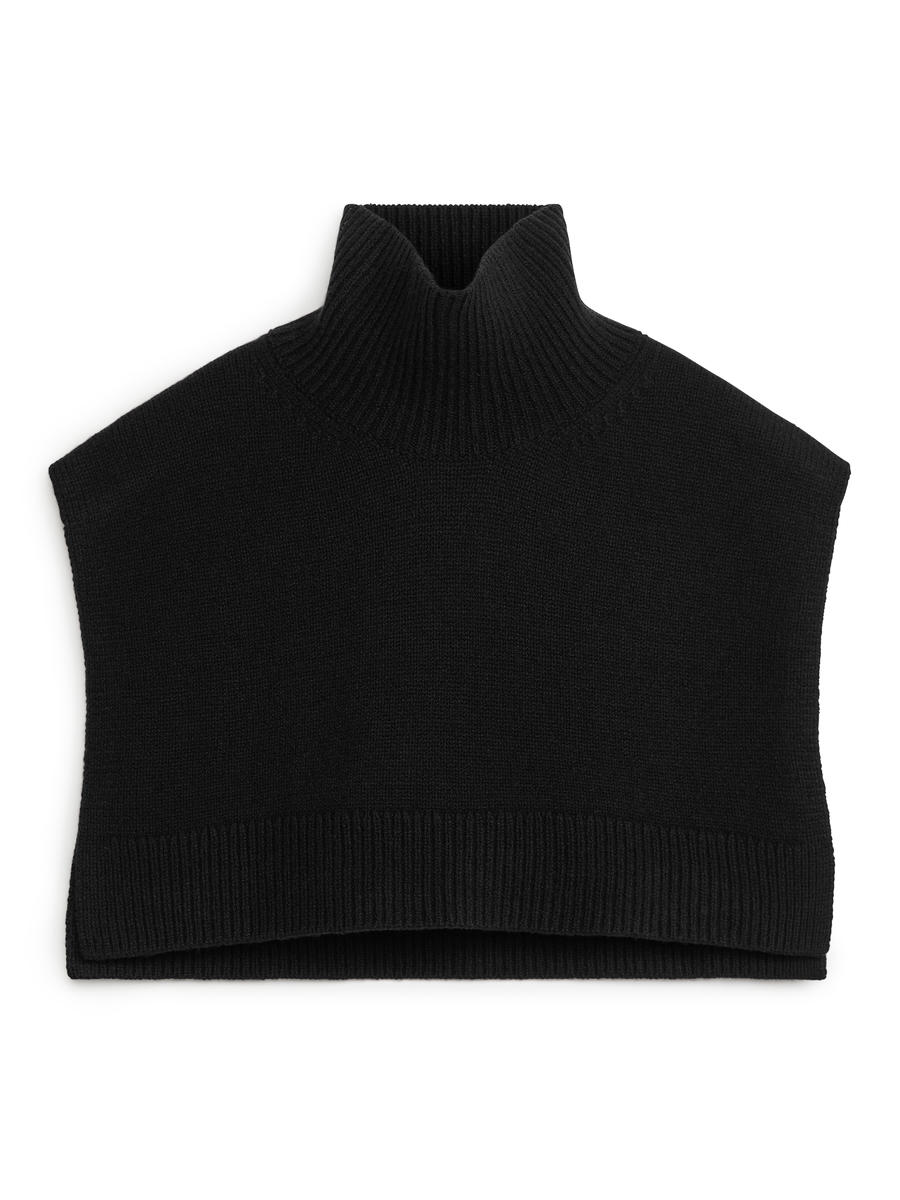 Wool Knitted Bib-#272628-6065