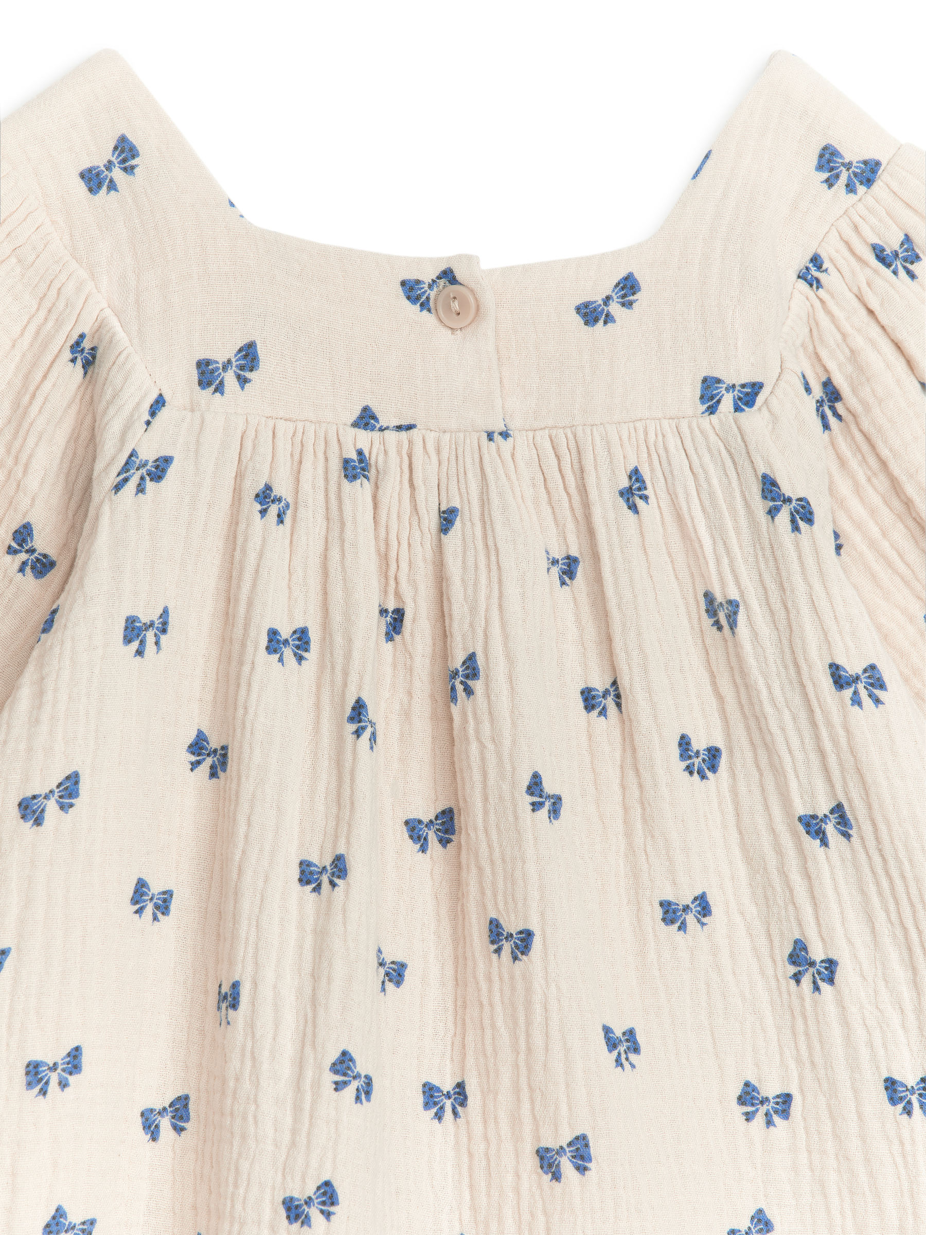 Kleid aus gerafftem Nesseltuch - Beige - Relaxed Fit - Children - StillMedia/DescriptiveDetail - 1