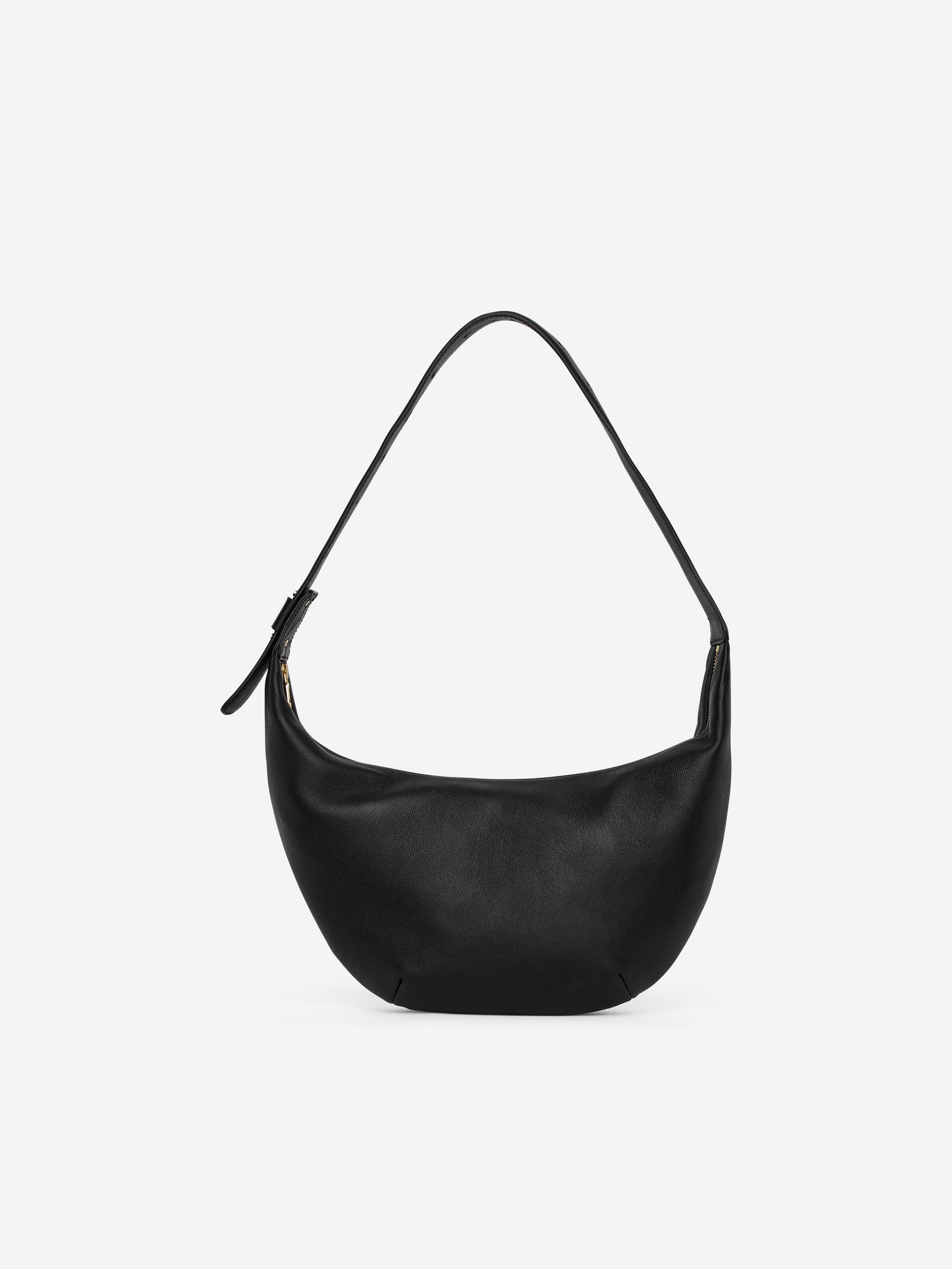 Mid Size Curved Shoulder Bag – Black – Women – ARKET DK