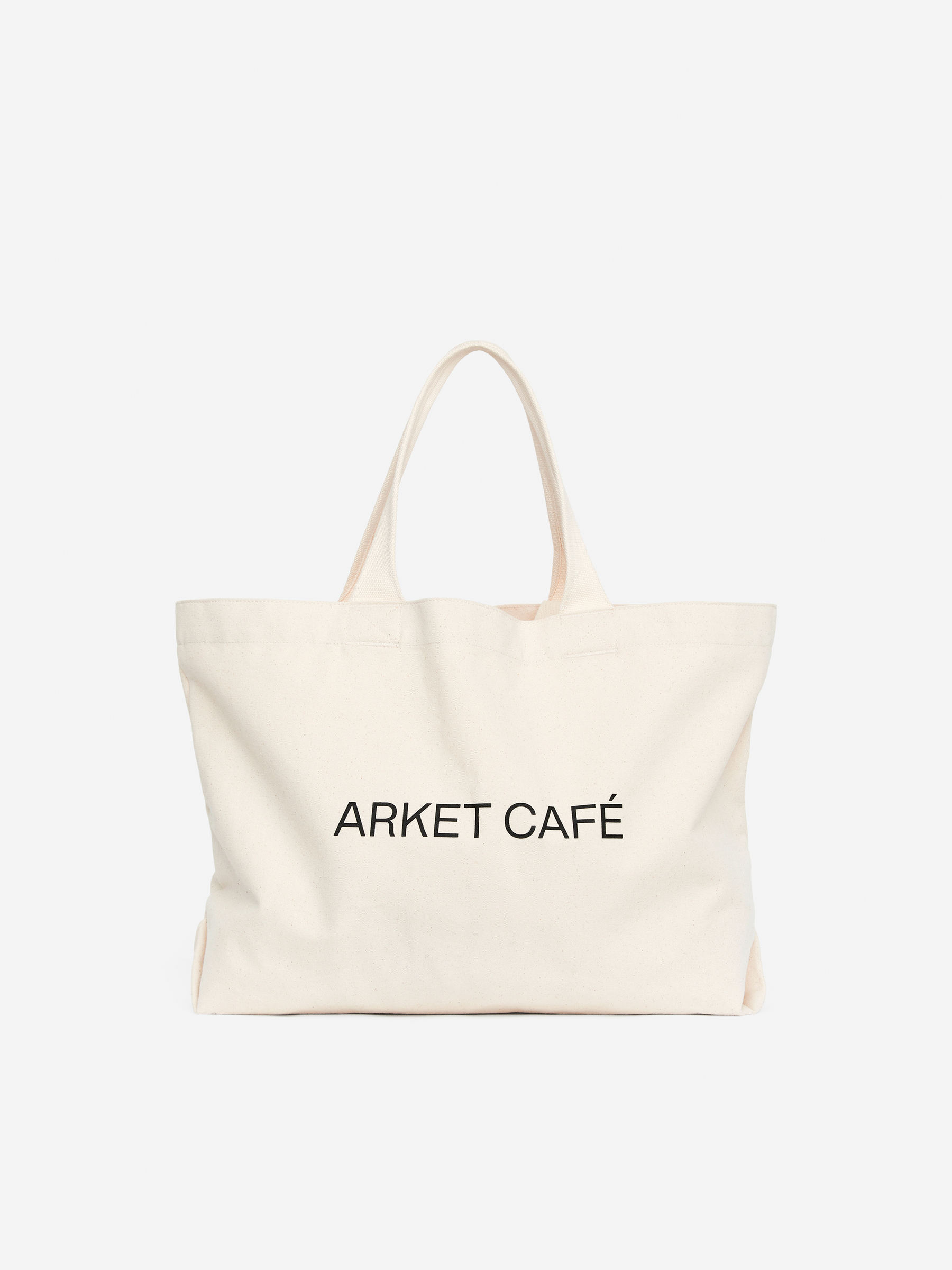 ARKET CAFÉ Canvas-Tragetasche-#EDEEE6-13180