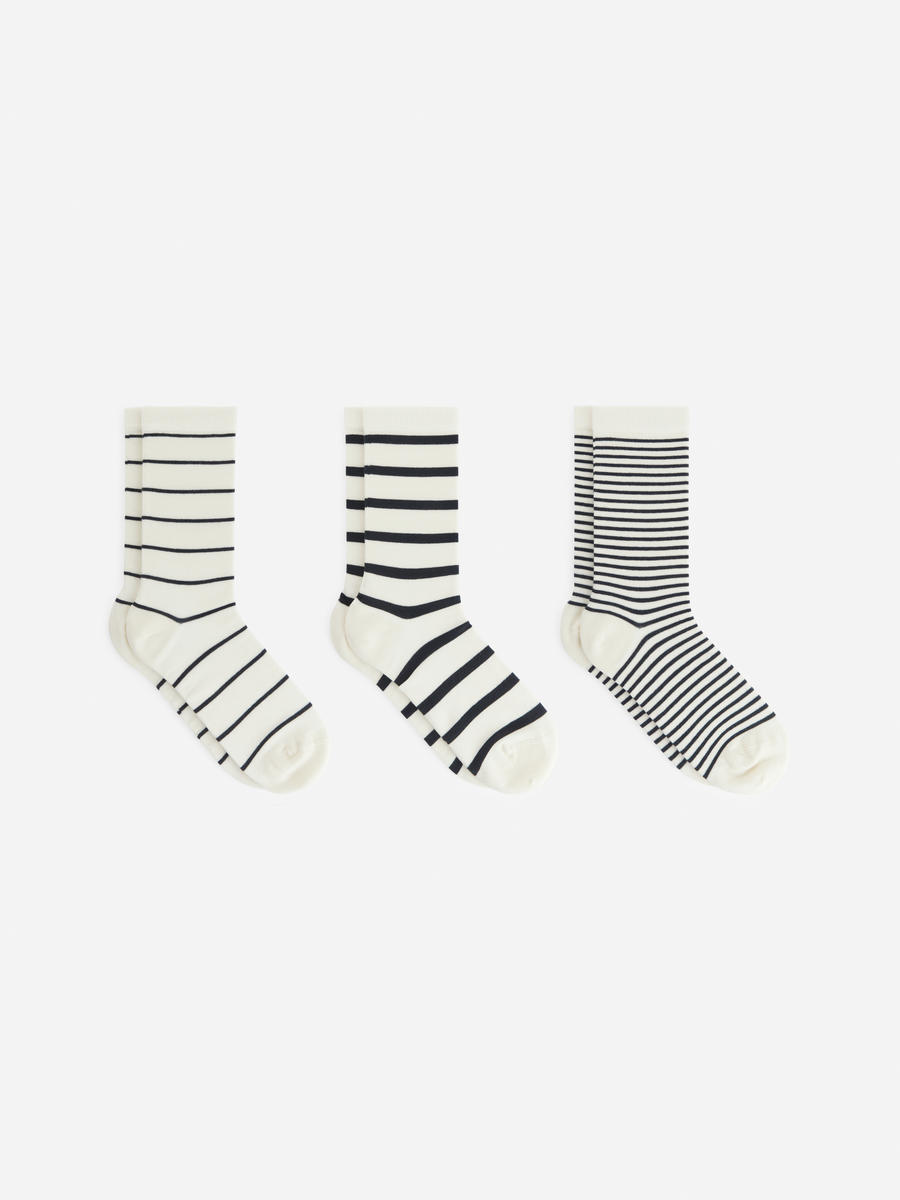 Baumwollsocken im 3er-Pack-#F2E8D6-2404