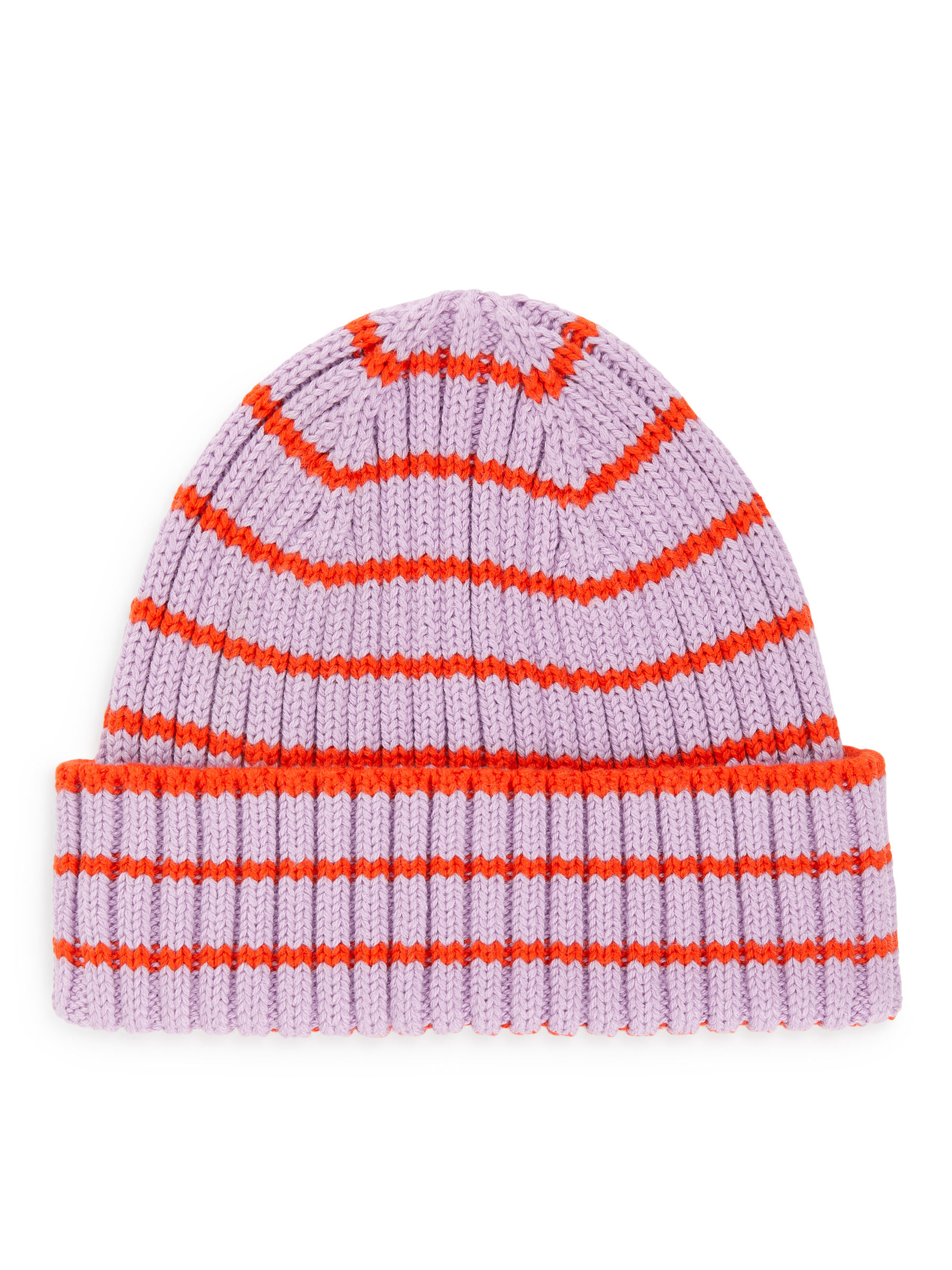 Gorro de bebé en punto de canalé - Lila/Rojo - Children - StillMedia/DescriptiveStillLife - 1