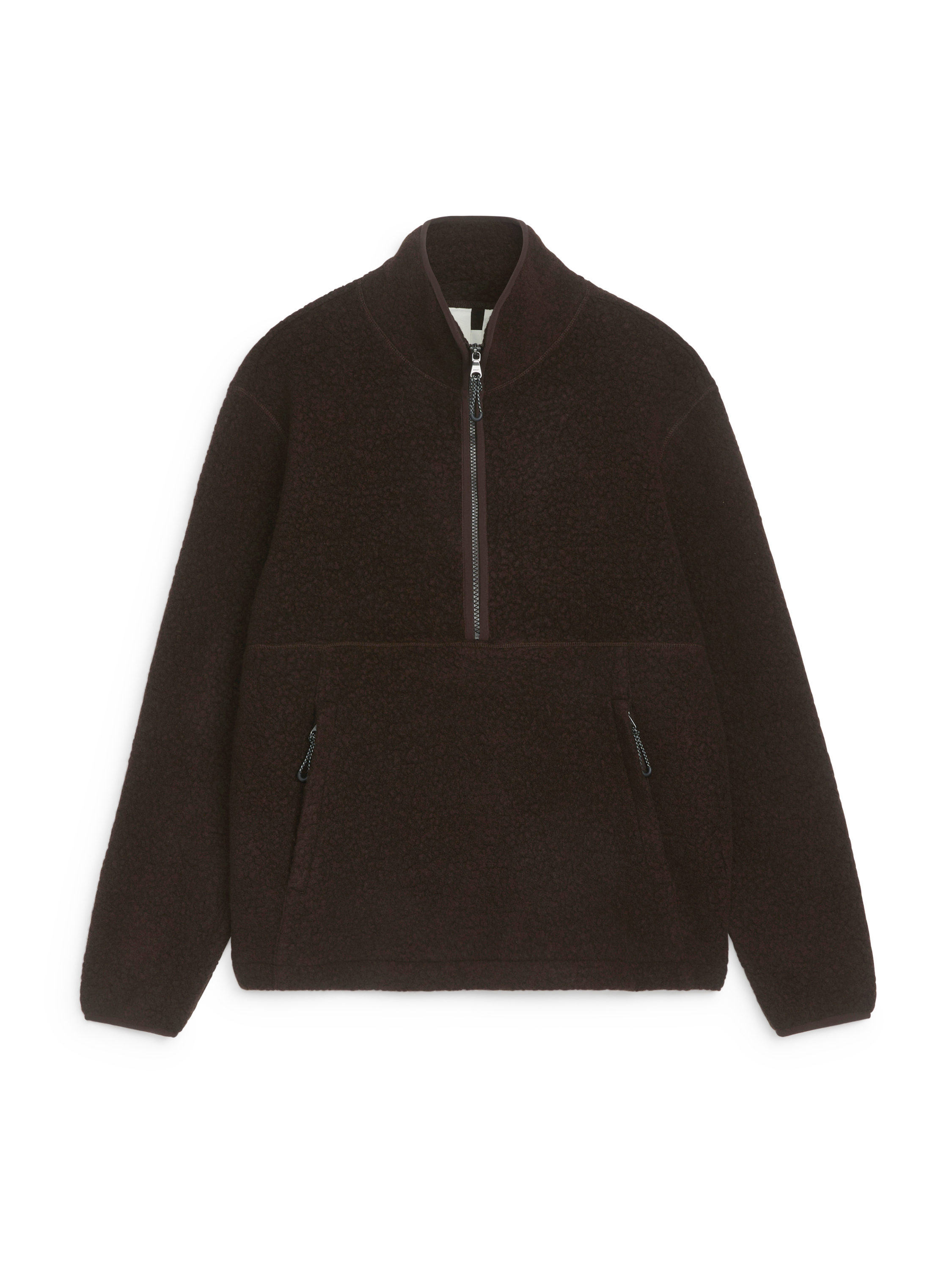 Fleece Arket Teddy Jacket Fleece Zip Jacket – Dark Grey – Men