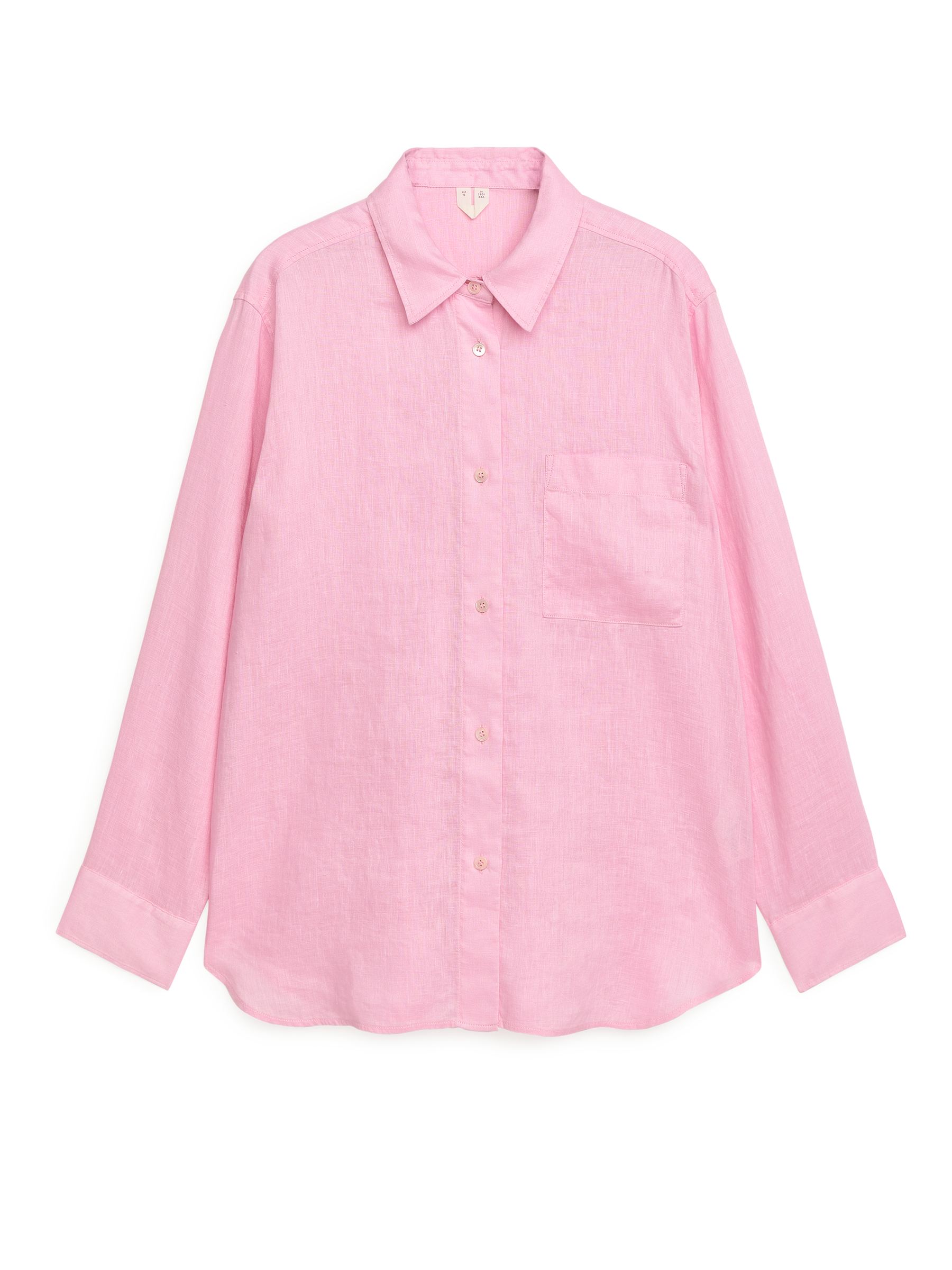 Lightweight Linen Shirt-#DFC0D4-9928