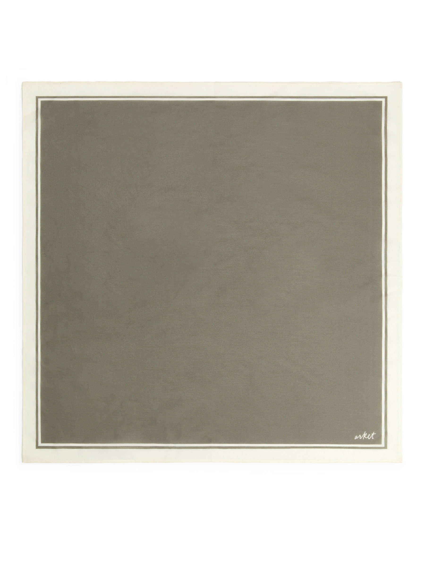 Bandana de seda de algodón - Topo/blanco roto - Men - StillMedia/DescriptiveStillLife - 2