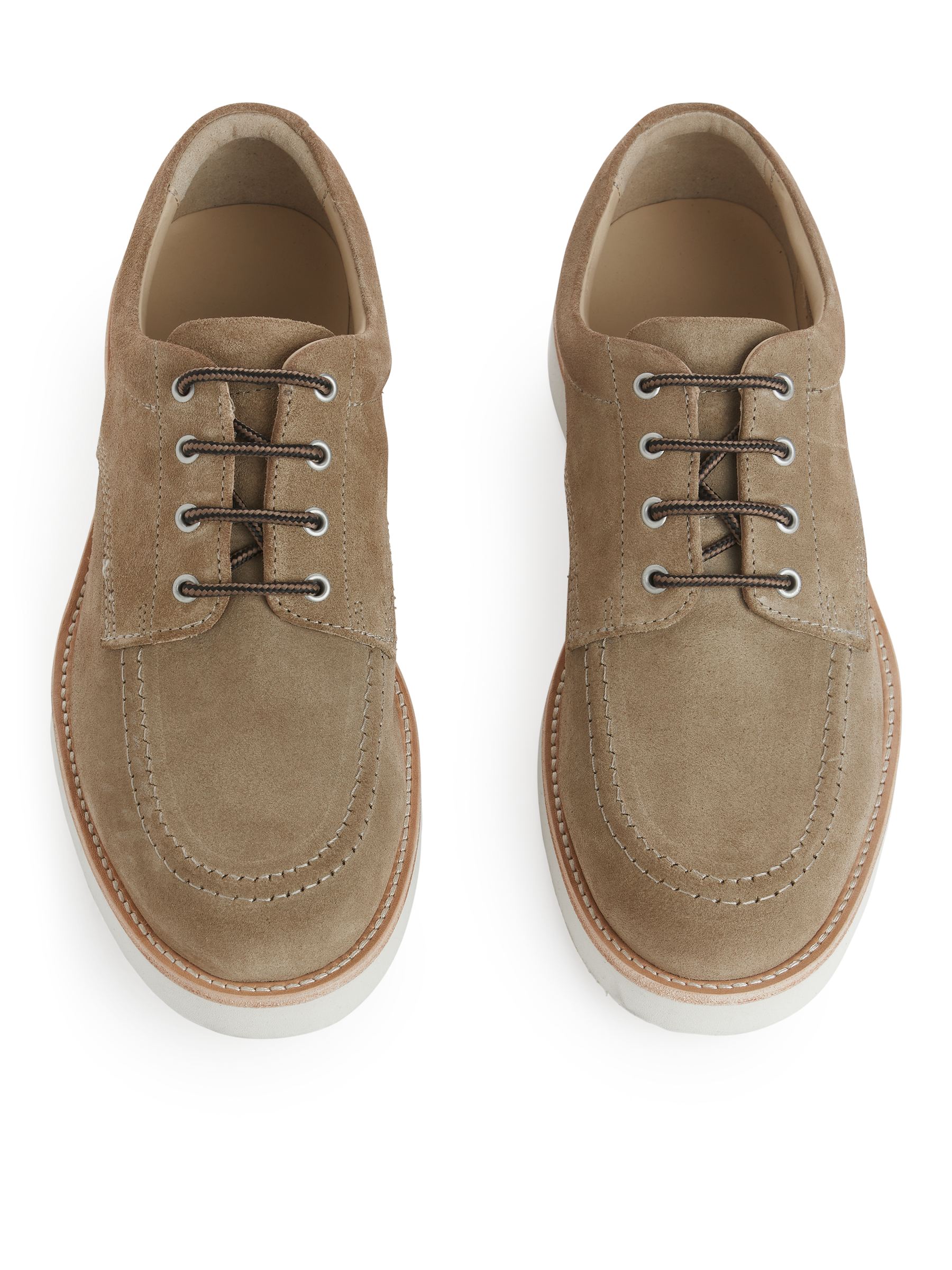 Zapatos derby de ante y VIBRAM® - Beige - Men - StillMedia/DescriptiveStillLife - 2