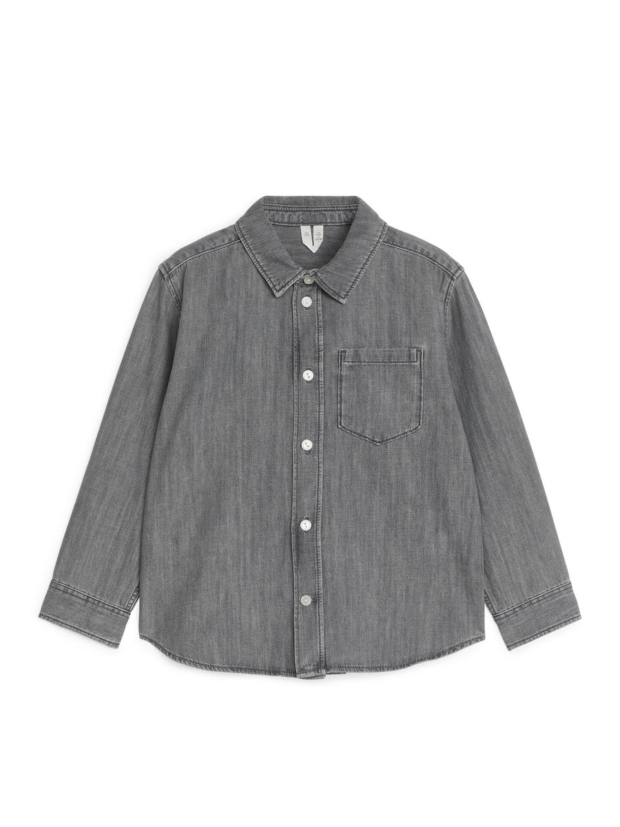 Denim Shirt-#FFFFFF-12193