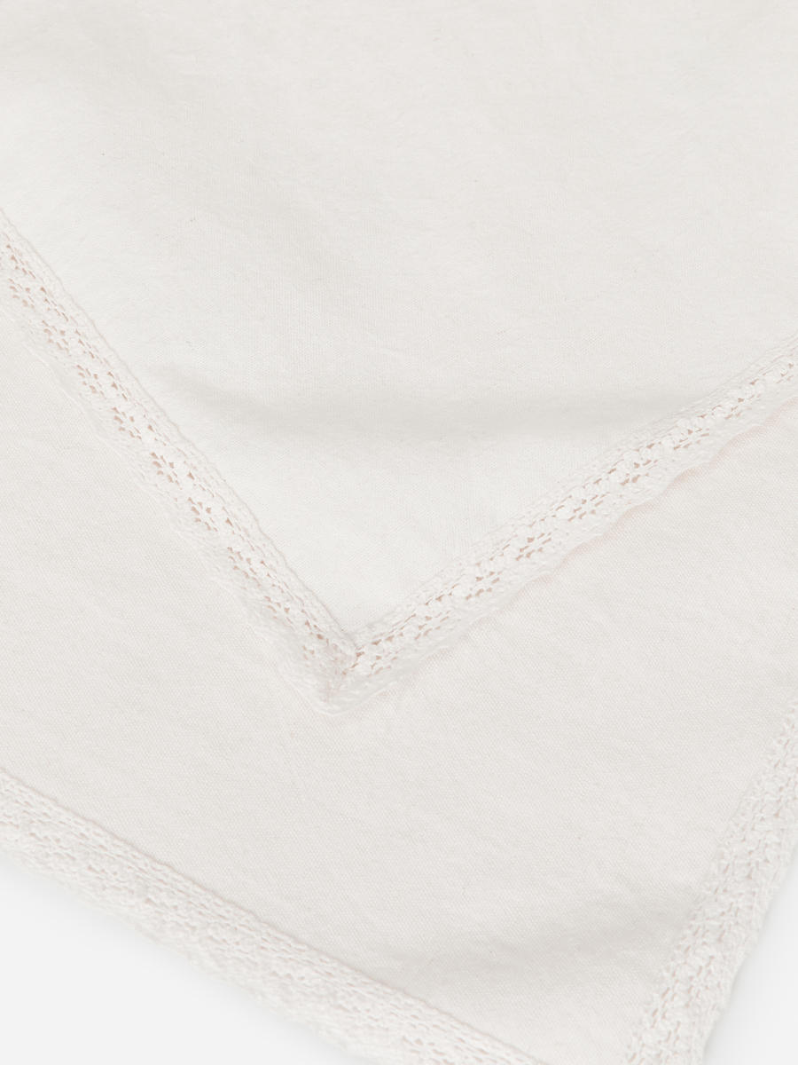 Lace-Edge Napkin Set of 2-#E8E4D5-13876