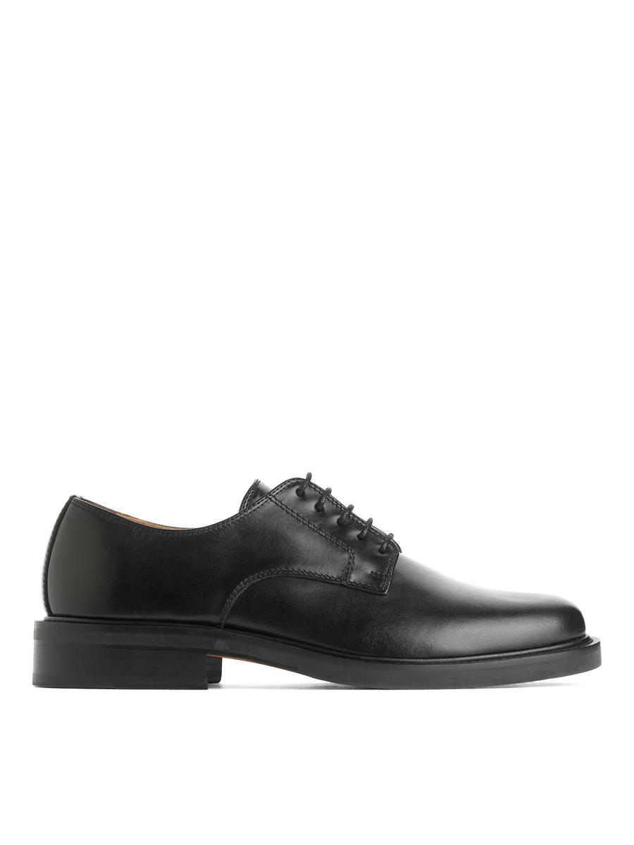 Leather Derby Shoes-#272628-13004