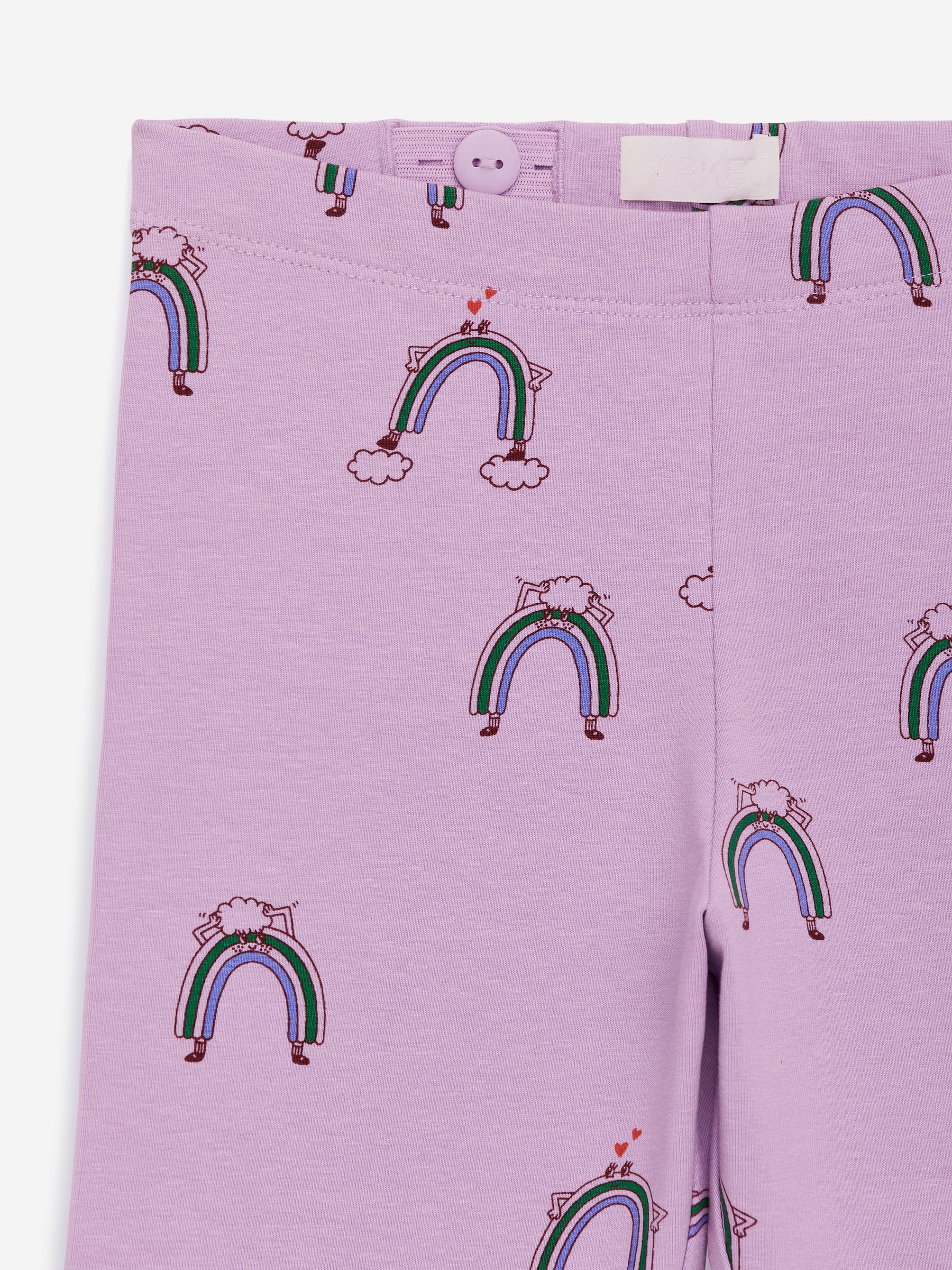 Printed Jersey Leggings - Lilac/Rainbow - Children - StillMedia/DescriptiveDetail - 1